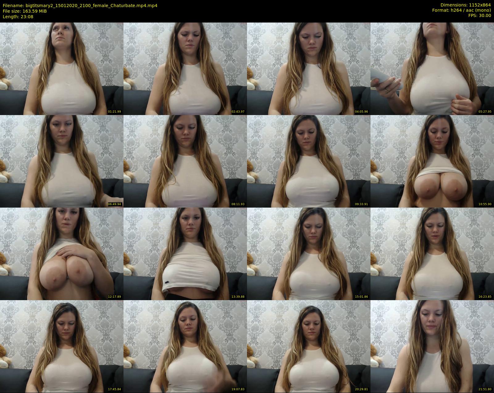 bigtitsmary2 — 24 minute Chaturbate female cam show recording, 720p, Jan 15, 2020