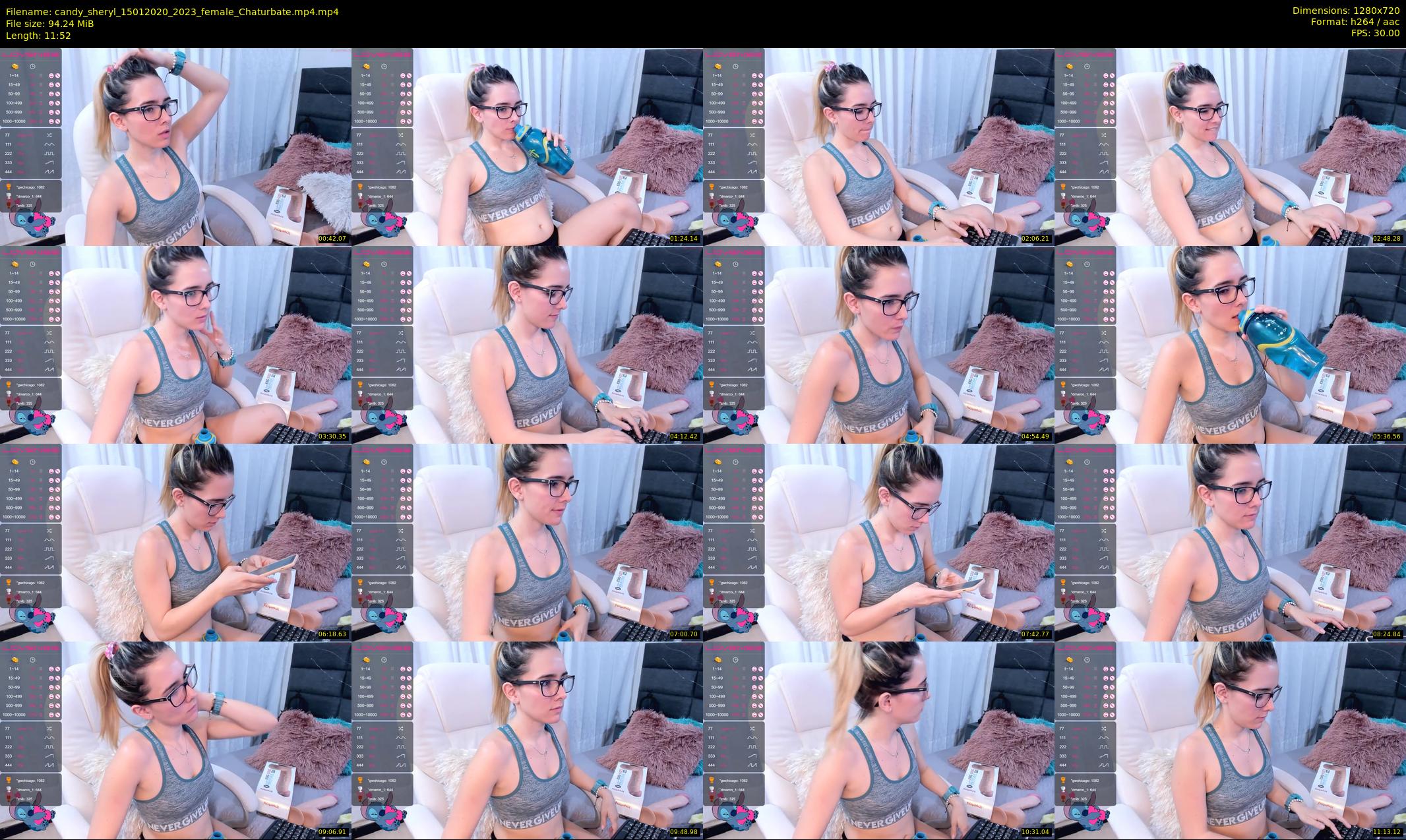 candy_sheryl — 12 minute Chaturbate female cam show recording, 720p, Jan 15, 2020