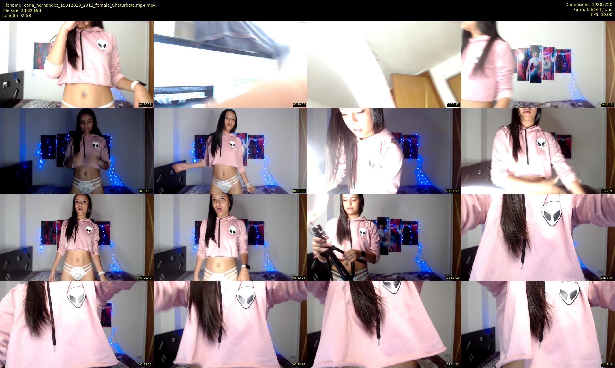 carla_hernandez — 3 minute Chaturbate female cam show recording, 720p, Jan 15, 2020