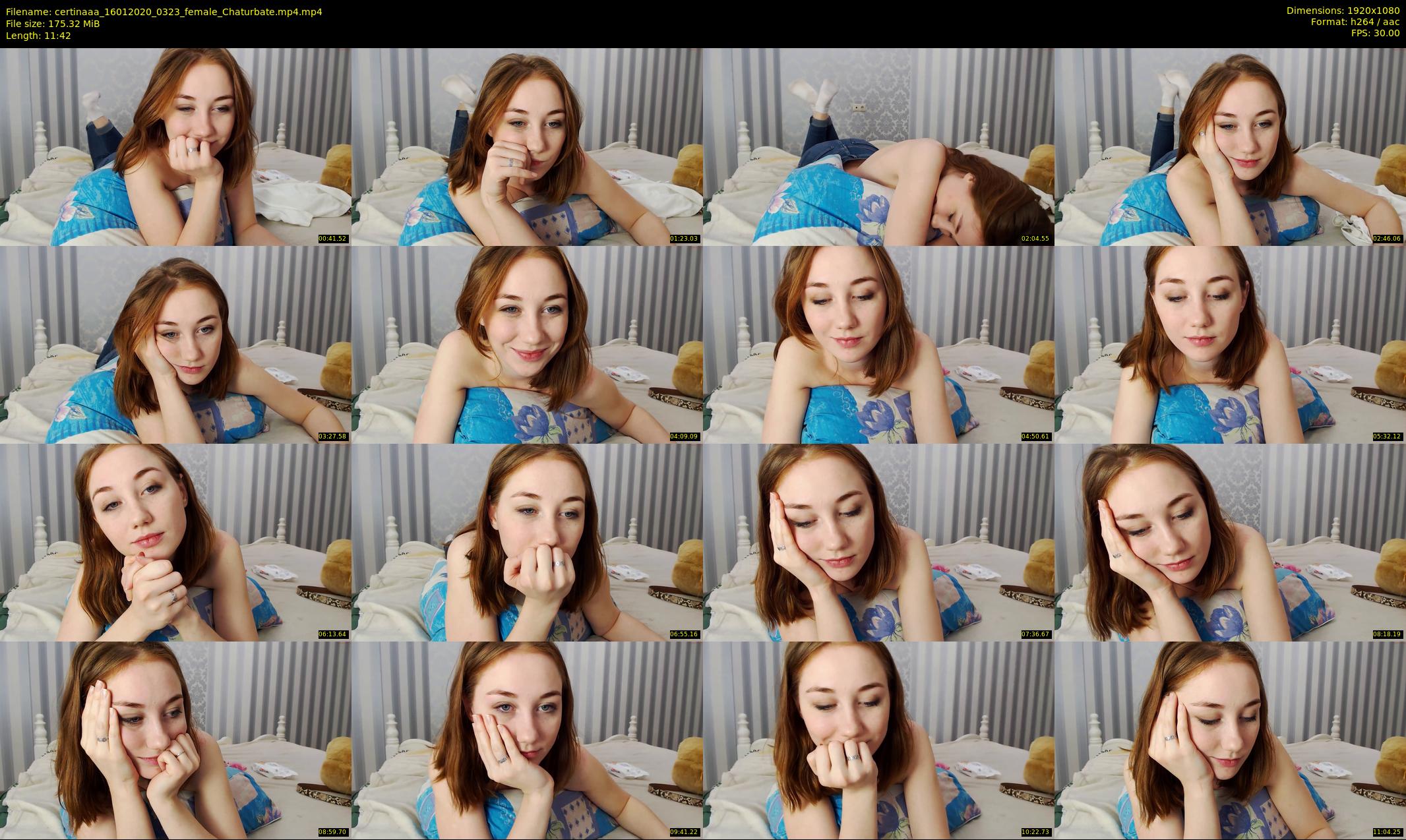 certinaaa — 12 minute Chaturbate female cam show recording, 1080p, Jan 16, 2020