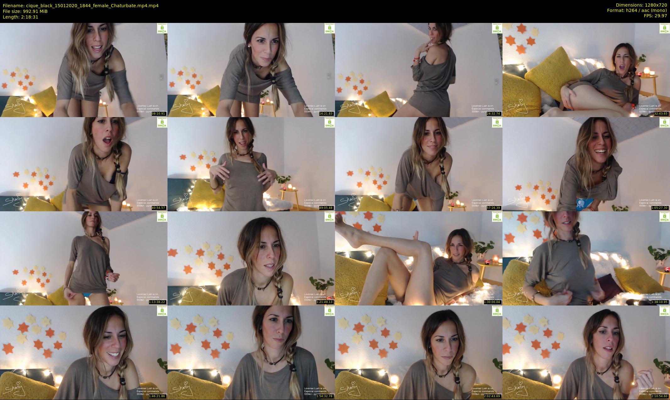 cique_black — 139 minute Chaturbate female cam show recording, 720p, Jan 15, 2020