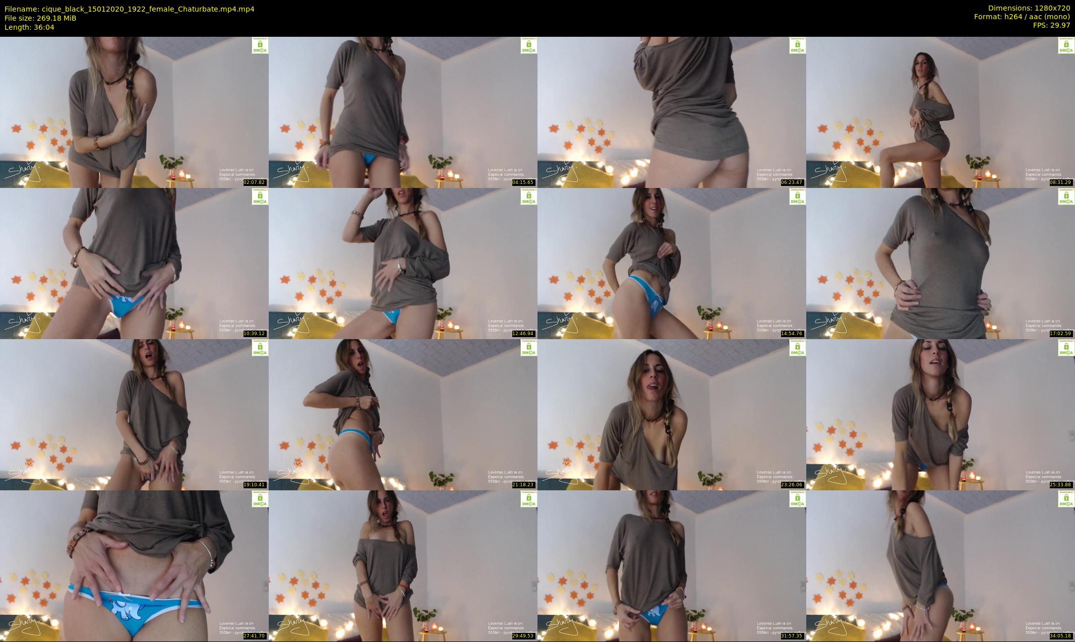 cique_black — 37 minute Chaturbate female cam show recording, 720p, Jan 15, 2020