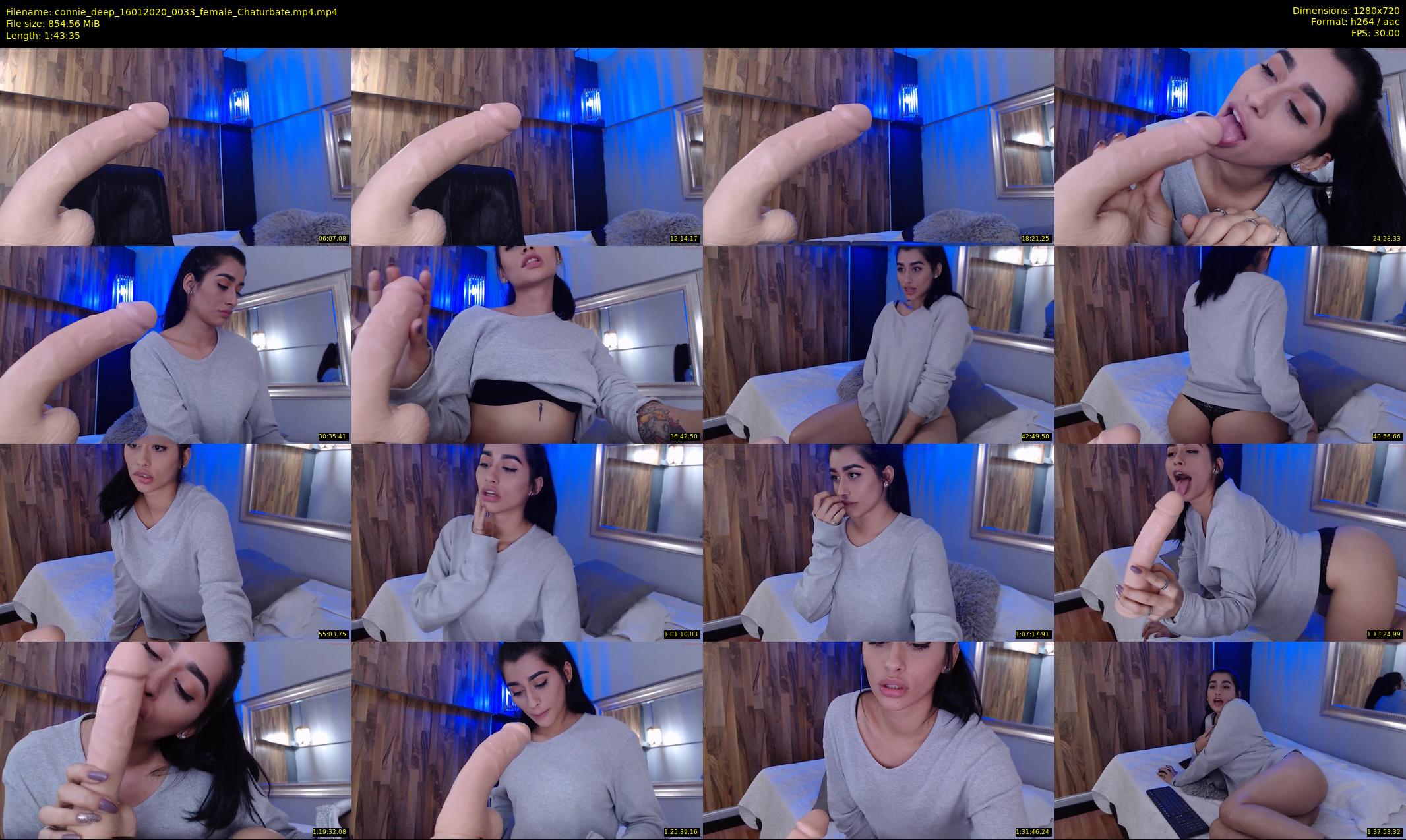 connie_deep — 104 minute Chaturbate female cam show recording, 720p, Jan 16, 2020