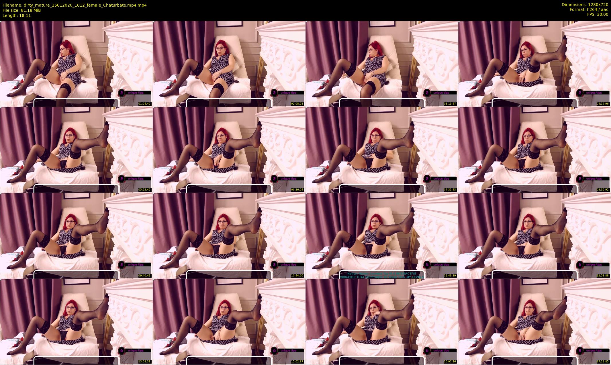 dirty_mature — 19 minute Chaturbate female cam show recording, 720p, Jan 15, 2020