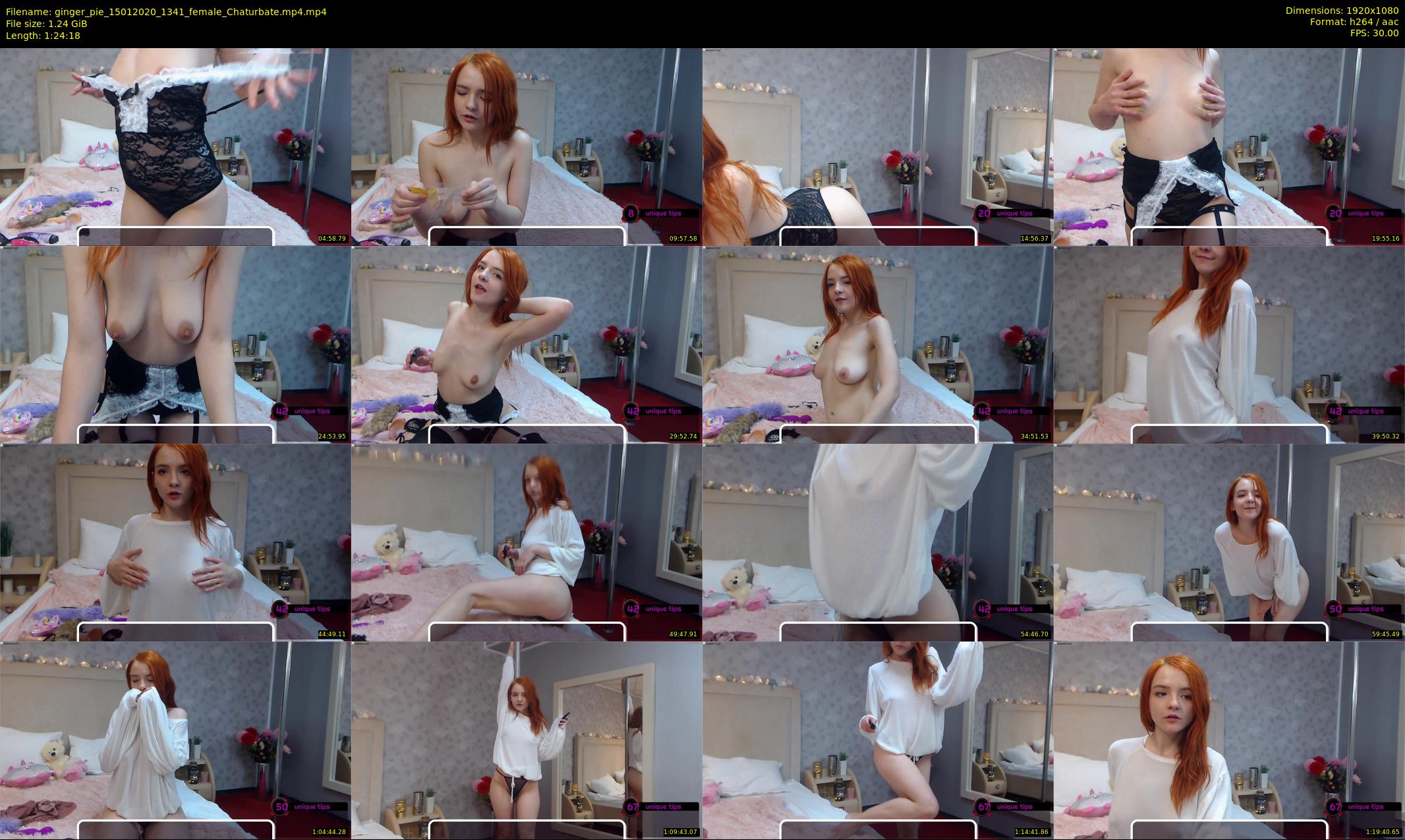 ginger_pie — 85 minute Chaturbate female cam show recording, 1080p, Jan 15, 2020