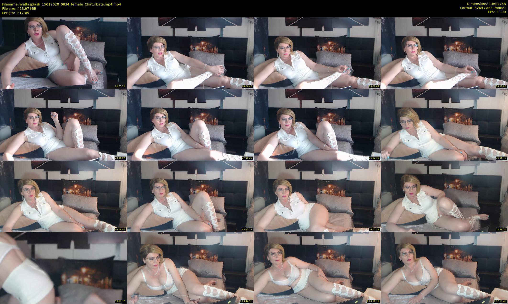 ivettasplash — 78 minute Chaturbate female cam show recording, 720p, Jan 15, 2020