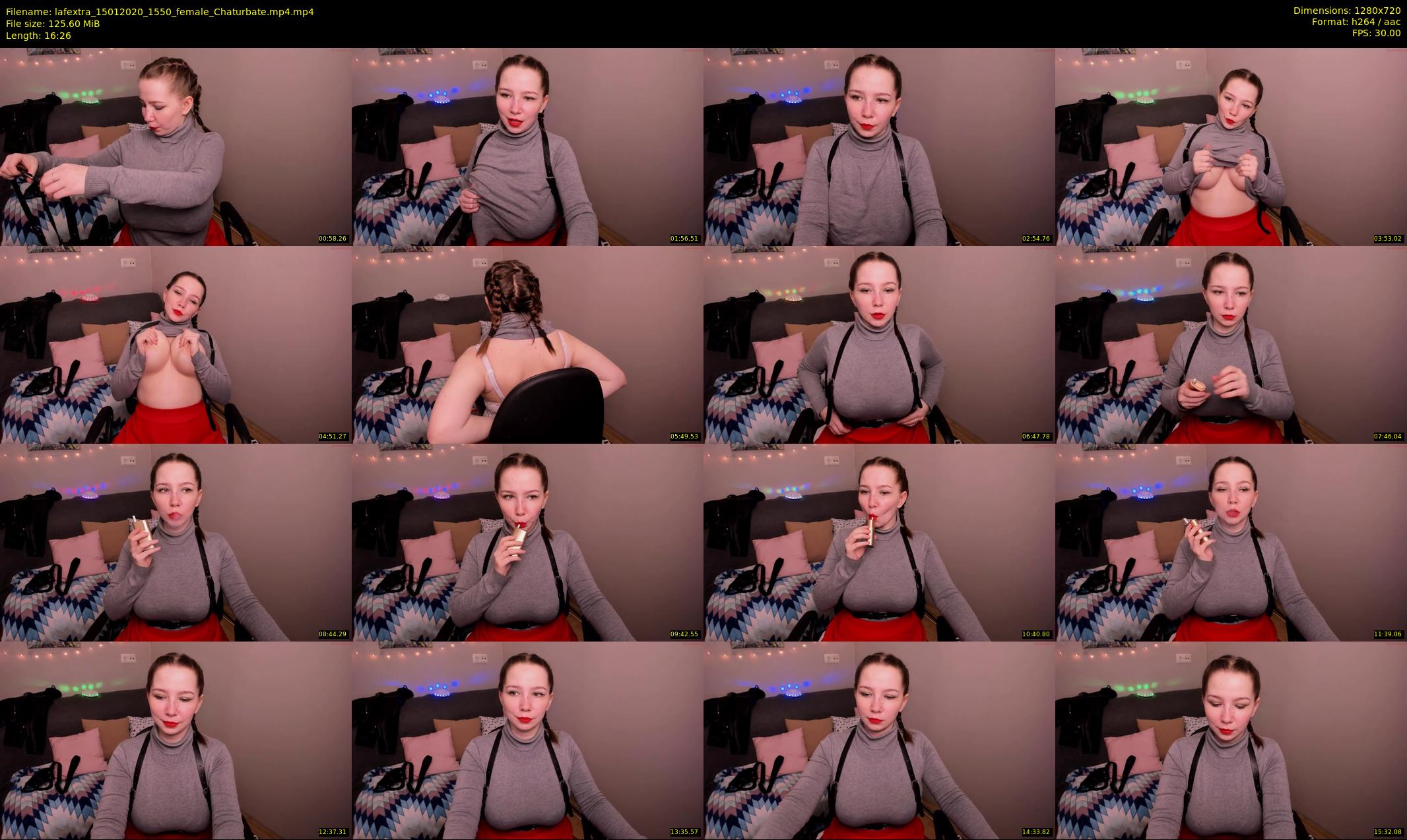 lafextra — 17 minute Chaturbate female cam show recording, 720p, Jan 15, 2020