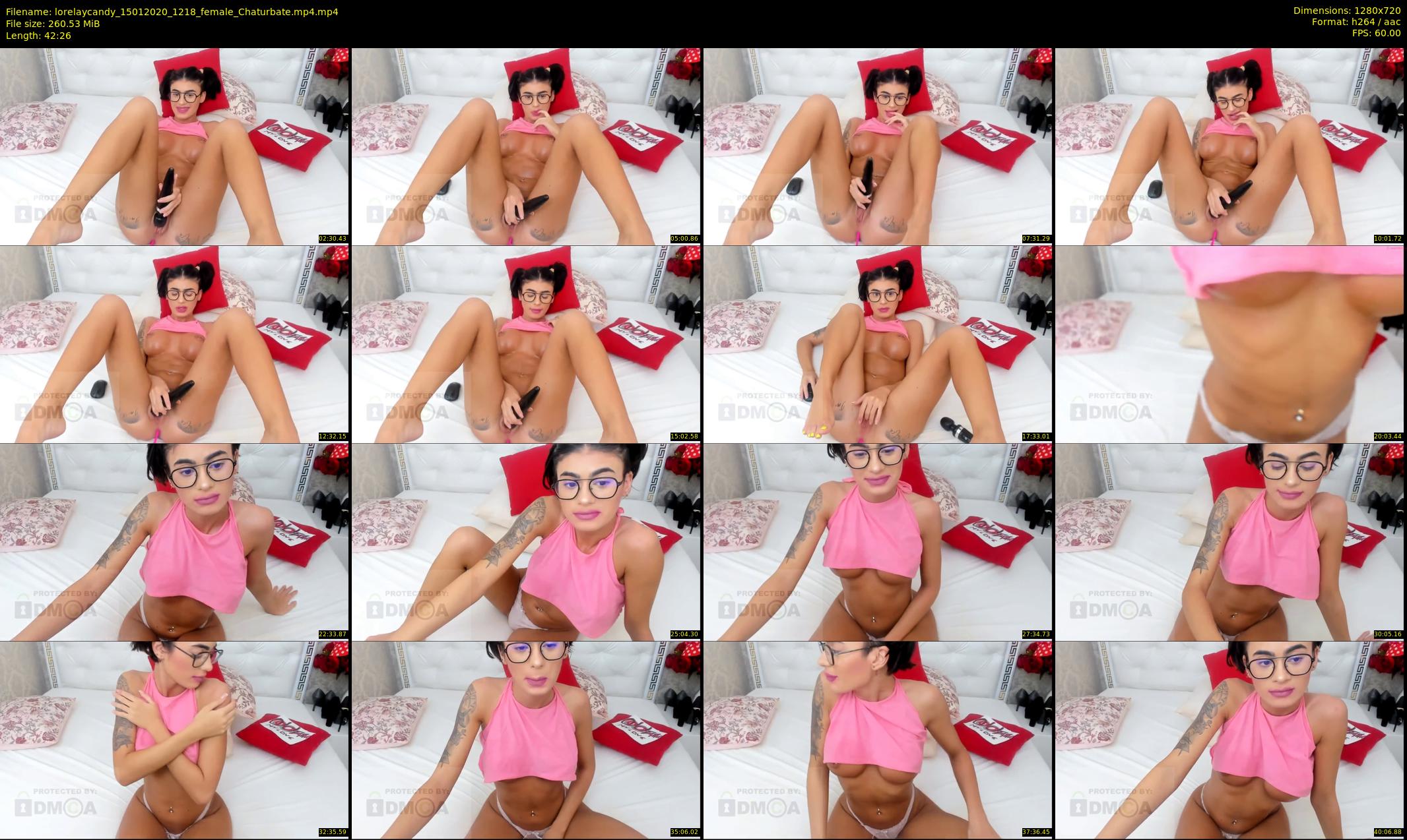 lorelaycandy — 43 minute Chaturbate female cam show recording, 720p, Jan 15, 2020
