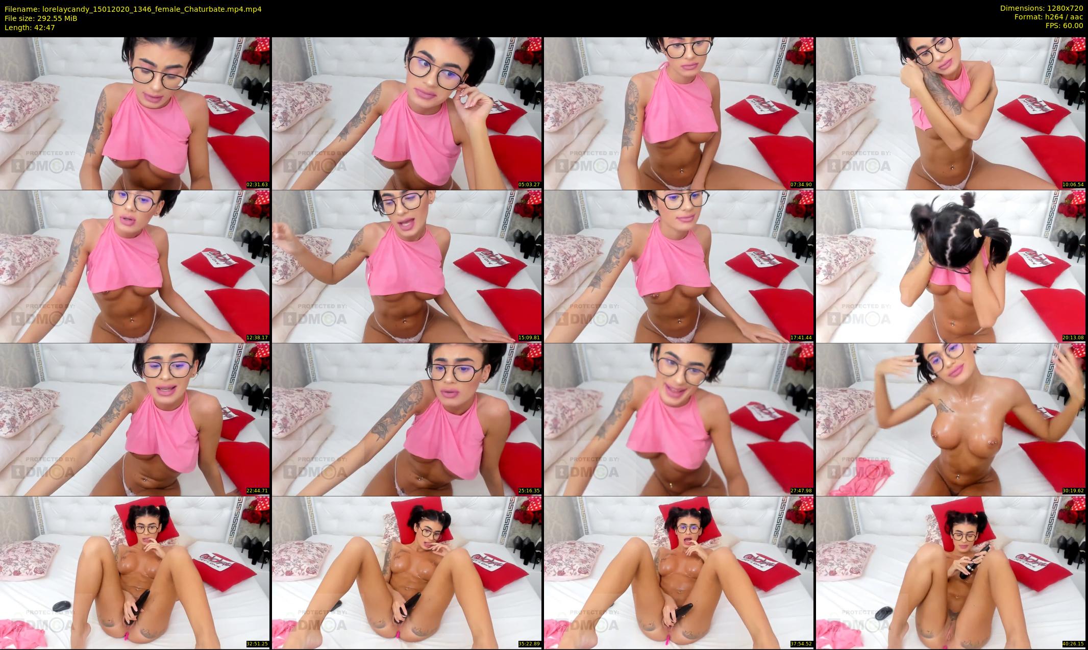 lorelaycandy — 43 minute Chaturbate female cam show recording, 720p, Jan 15, 2020