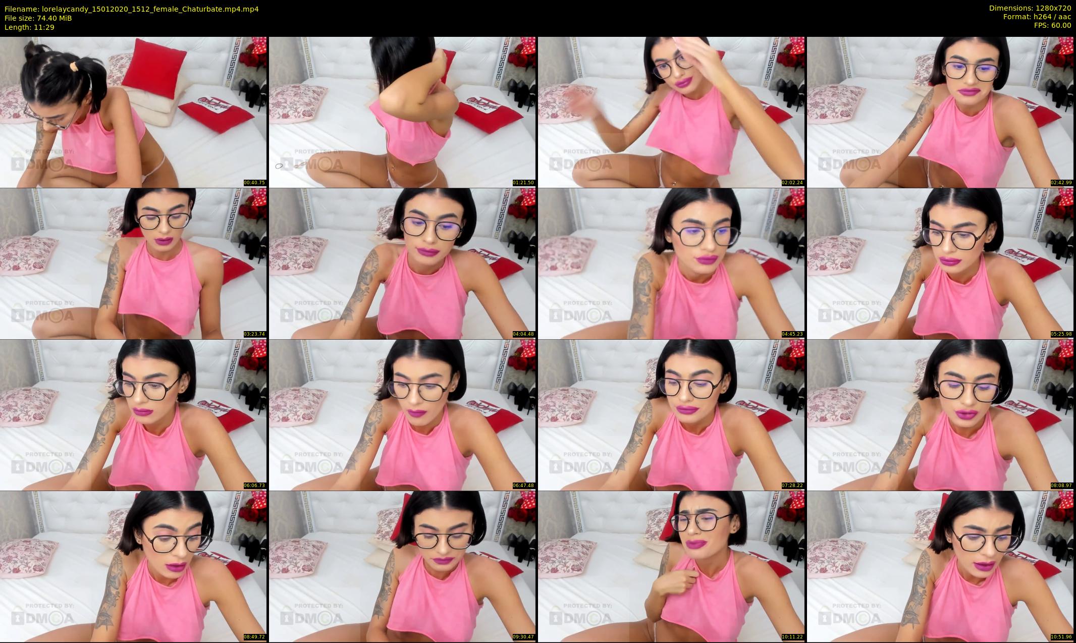 lorelaycandy — 12 minute Chaturbate female cam show recording, 720p, Jan 15, 2020
