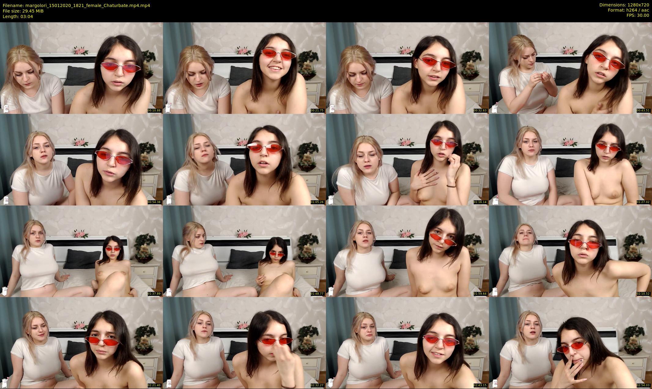 margolori — 4 minute Chaturbate couple cam show recording, 720p, Jan 15, 2020