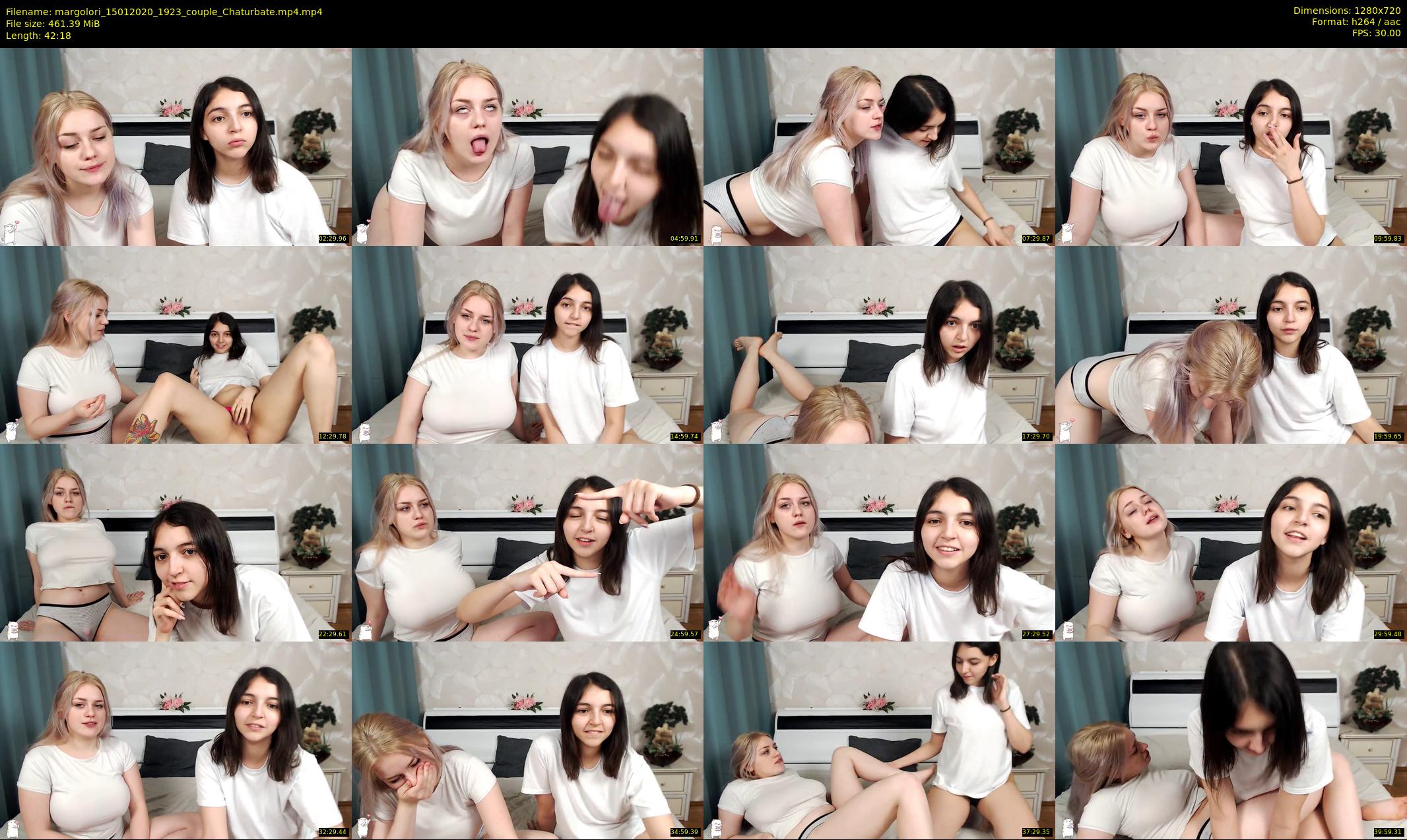 margolori — 43 minute Chaturbate couple cam show recording, 720p, Jan 15, 2020