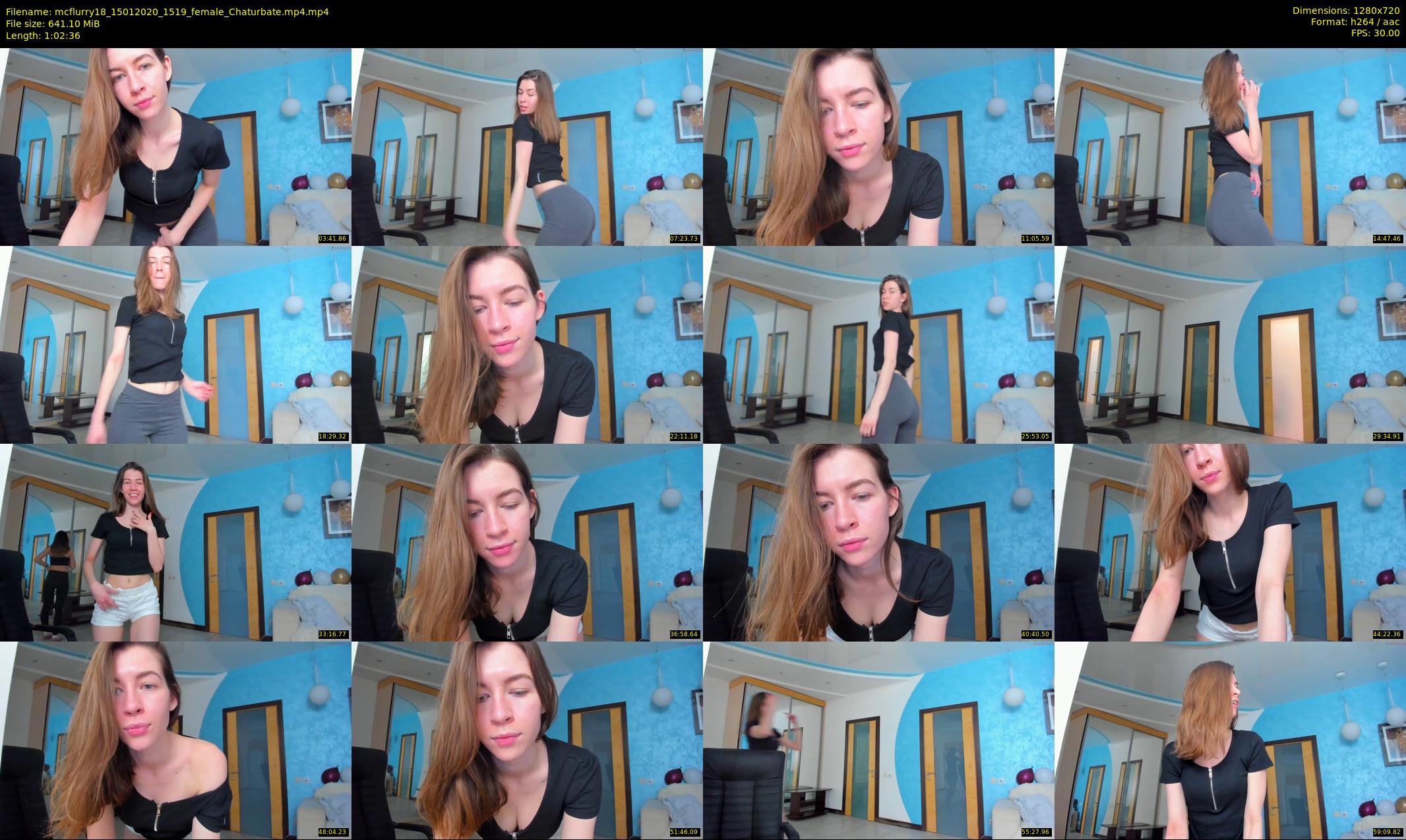mcflurry18 — 63 minute Chaturbate female cam show recording, 720p, Jan 15, 2020