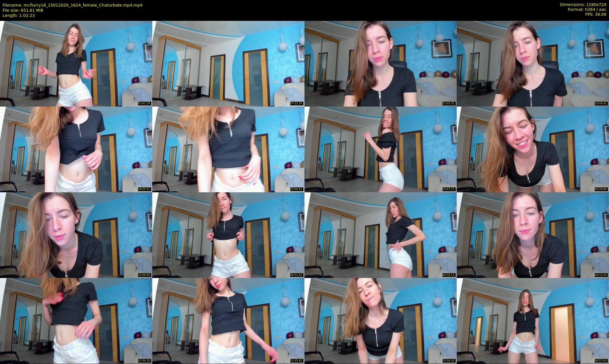 mcflurry18 — 63 minute Chaturbate female cam show recording, 720p, Jan 15, 2020