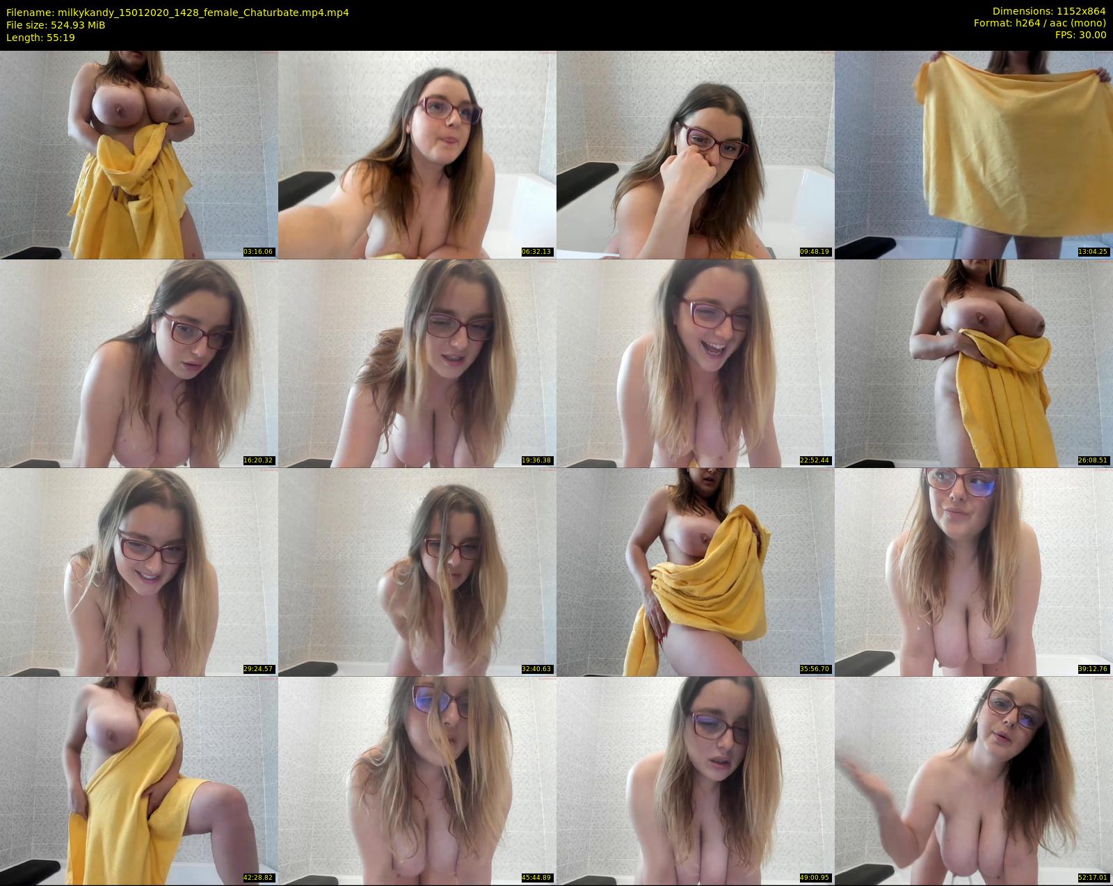 milkykandy — 56 minute Chaturbate female cam show recording, 720p, Jan 15, 2020