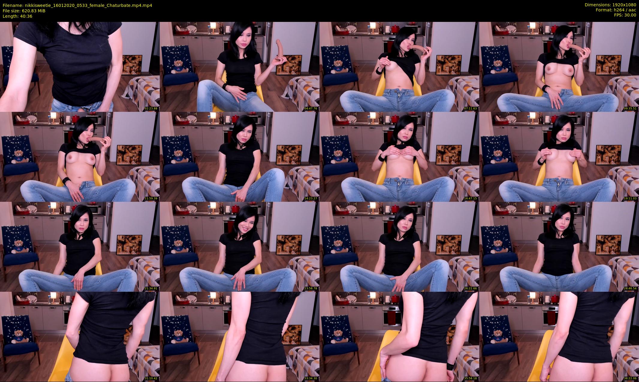 nikkisweetie — 41 minute Chaturbate female cam show recording, 1080p, Jan 16, 2020