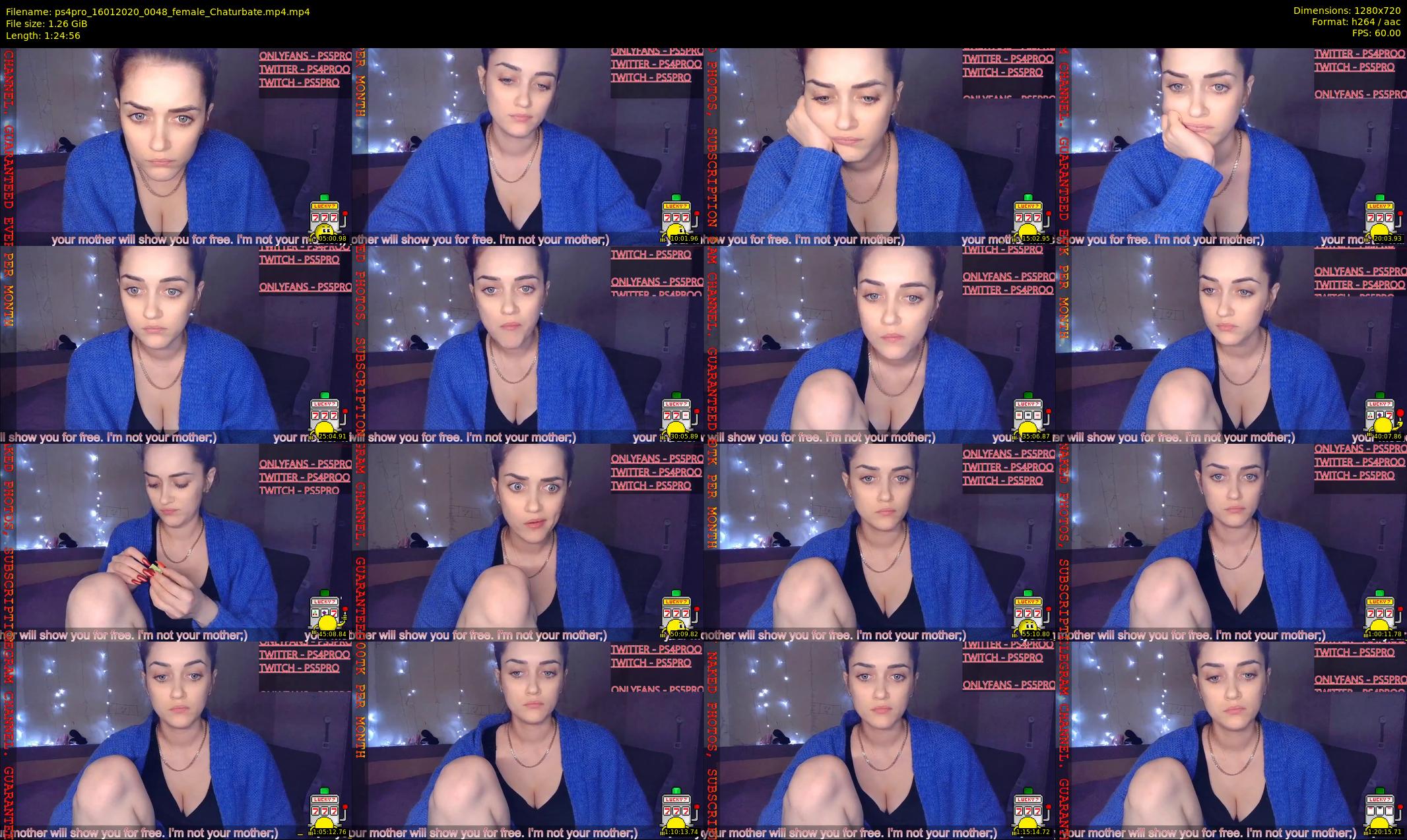 ps4pro — 85 minute Chaturbate female cam show recording, 720p, Jan 16, 2020