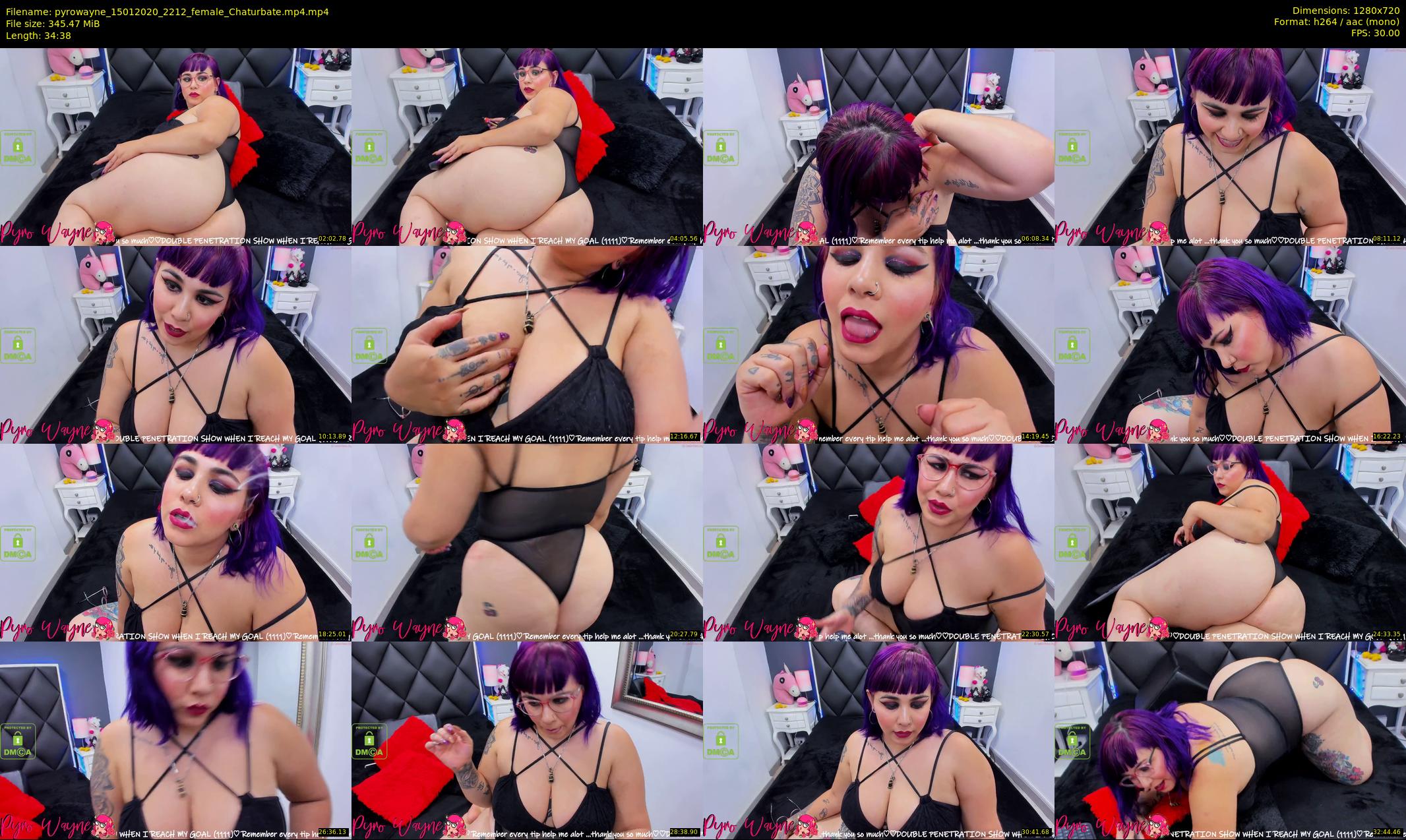pyrowayne — 35 minute Chaturbate female cam show recording, 720p, Jan 15, 2020