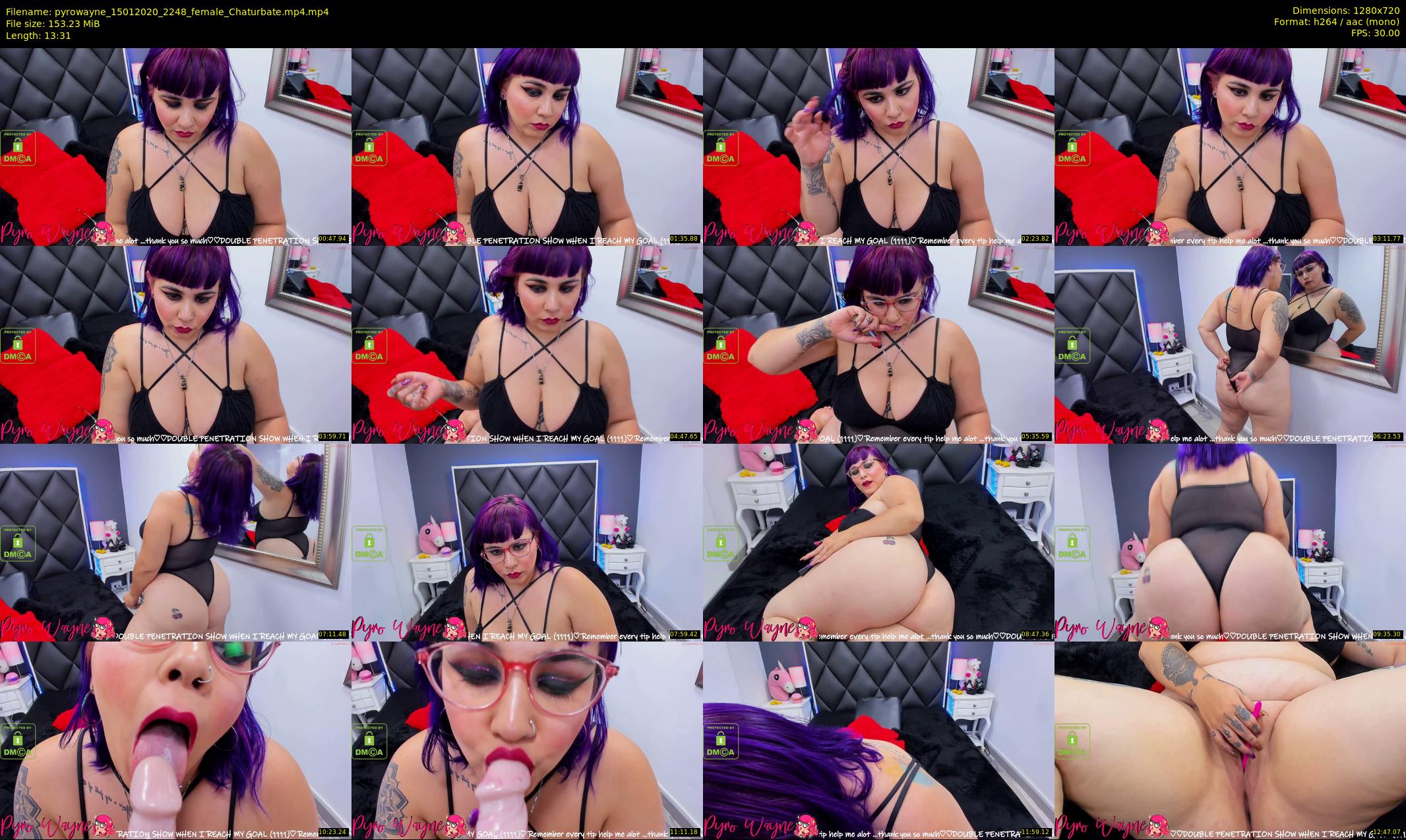 pyrowayne — 14 minute Chaturbate female cam show recording, 720p, Jan 15, 2020