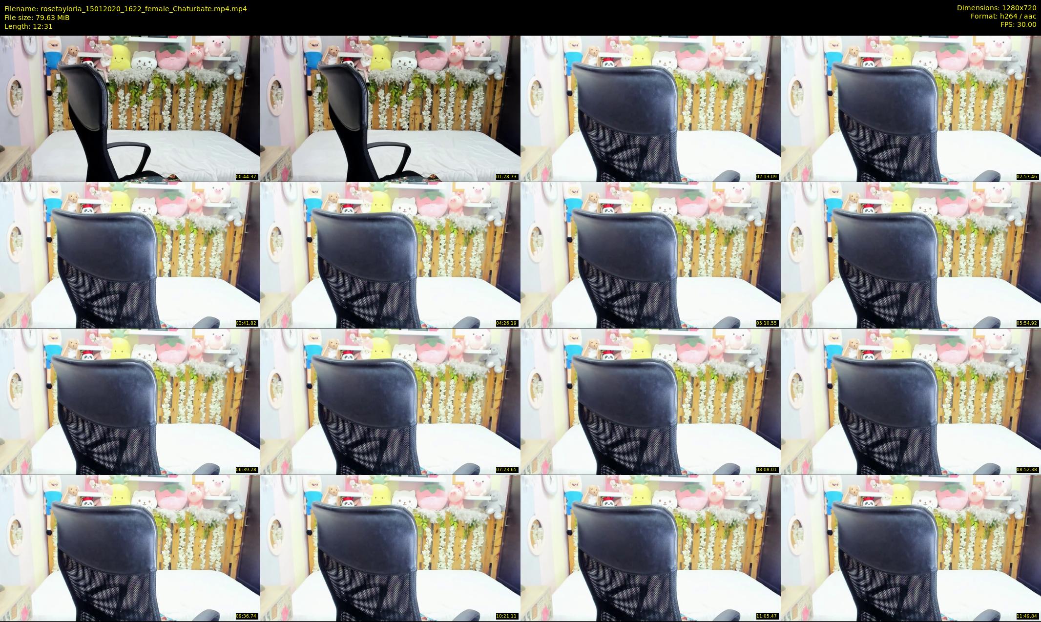 rosetaylorla — 13 minute Chaturbate female cam show recording, 720p, Jan 15, 2020