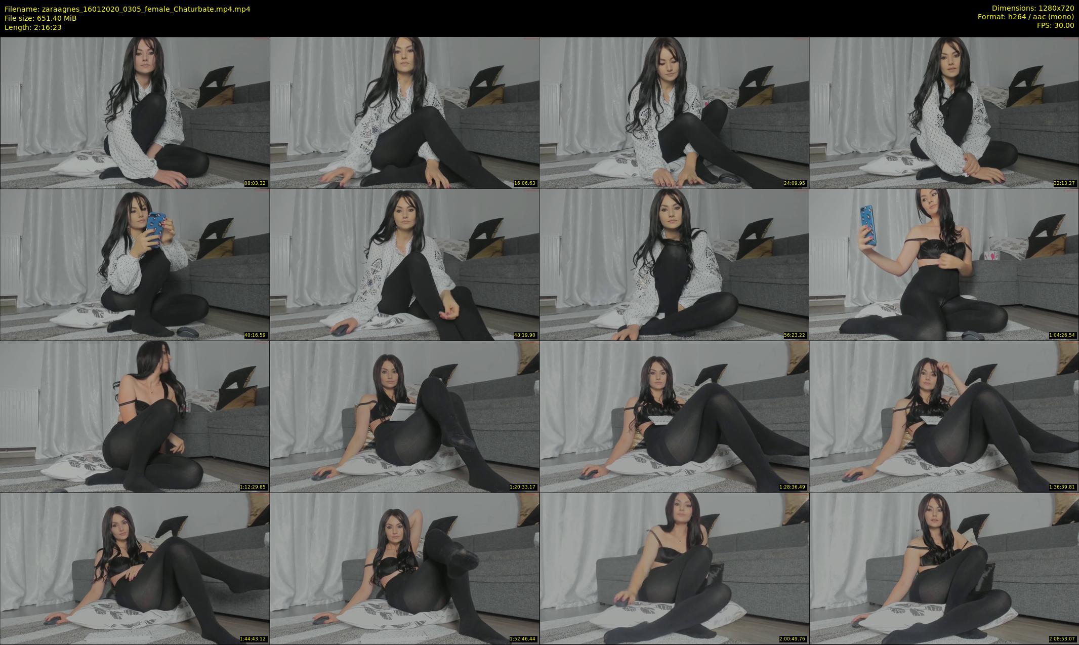zaraagnes — 137 minute Chaturbate female cam show recording, 720p, Jan 16, 2020