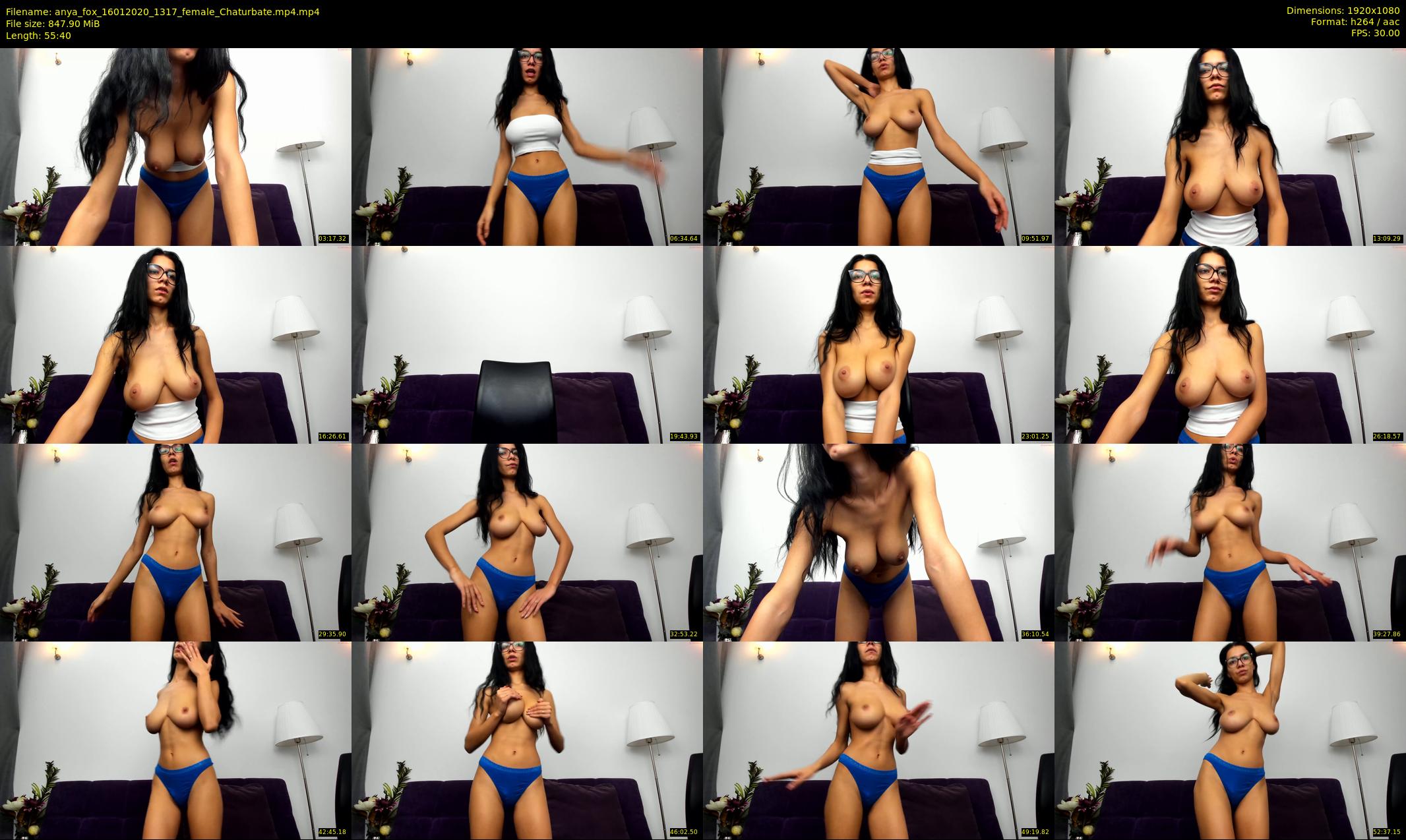 anya_fox — 56 minute Chaturbate female cam show recording, 1080p, Jan 16, 2020