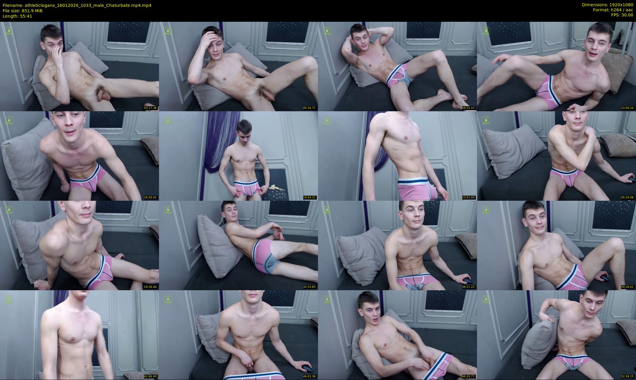 athleticloganx — 56 minute Chaturbate male cam show recording, 1080p, Jan 16, 2020