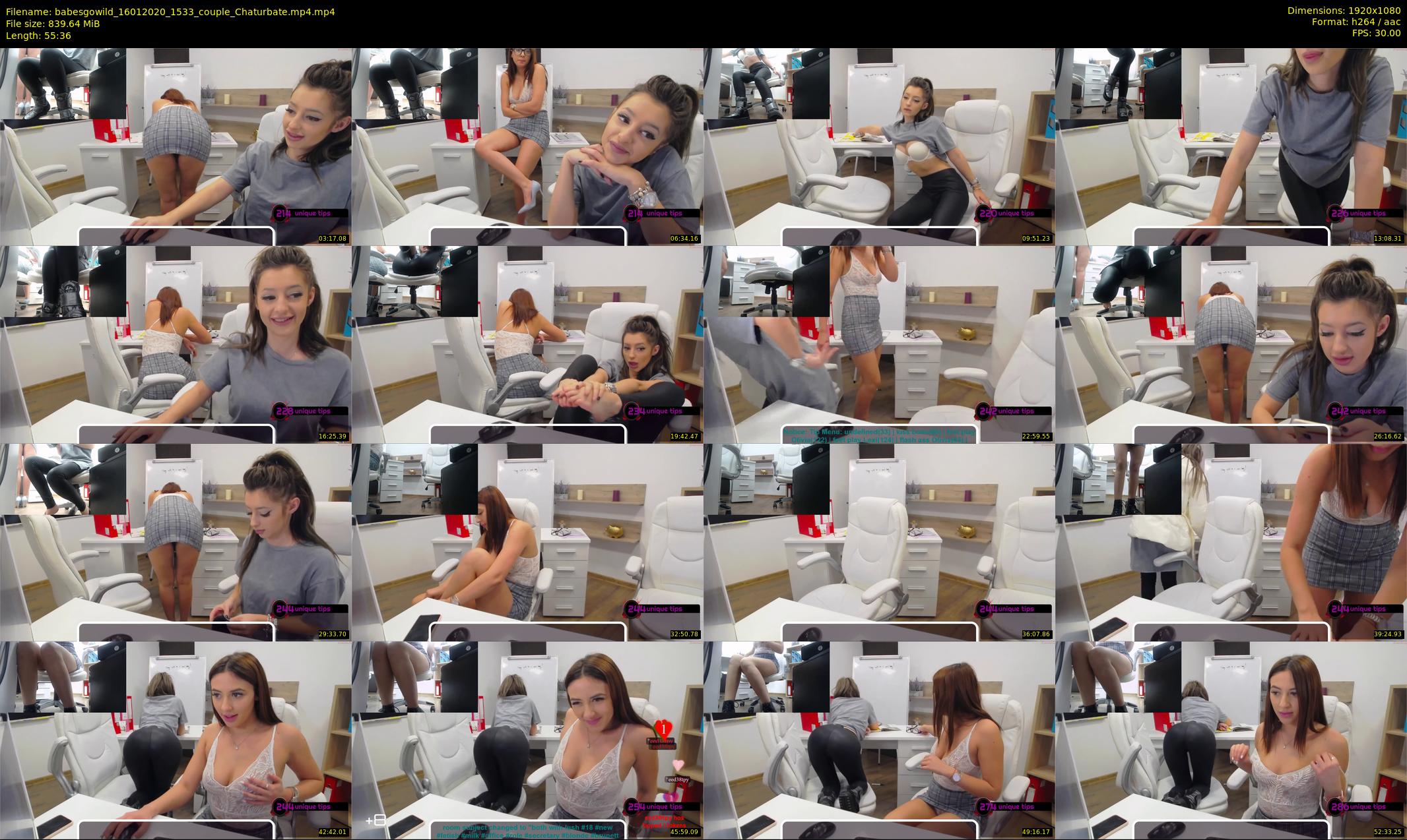 babesgowild — 56 minute Chaturbate couple cam show recording, 1080p, Jan 16, 2020