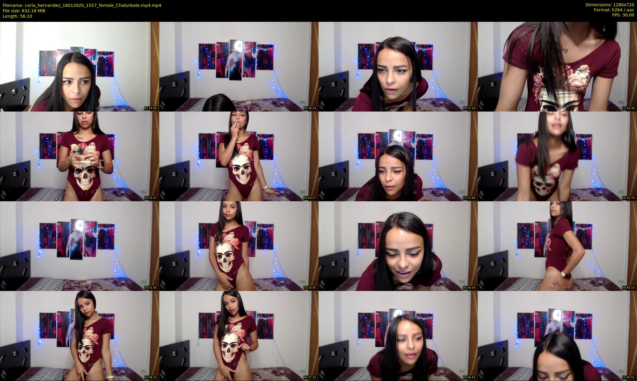 carla_hernandez — 57 minute Chaturbate female cam show recording, 720p, Jan 16, 2020