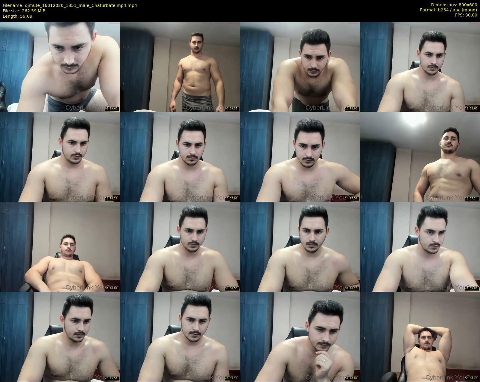 djmute — 60 minute Chaturbate male cam show recording, 480p, Jan 16, 2020
