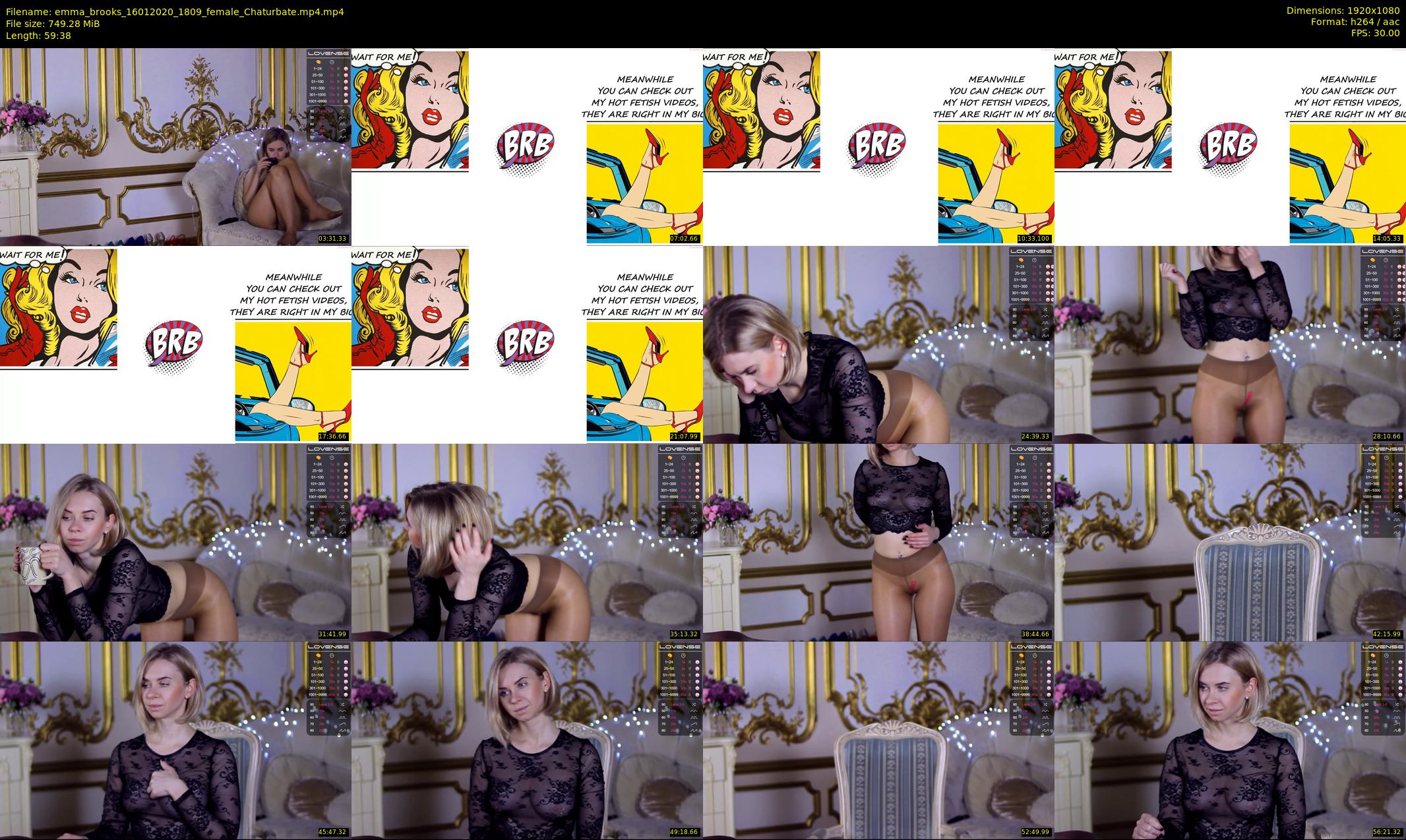 emma_brooks — 60 minute Chaturbate female cam show recording, 1080p, Jan 16, 2020