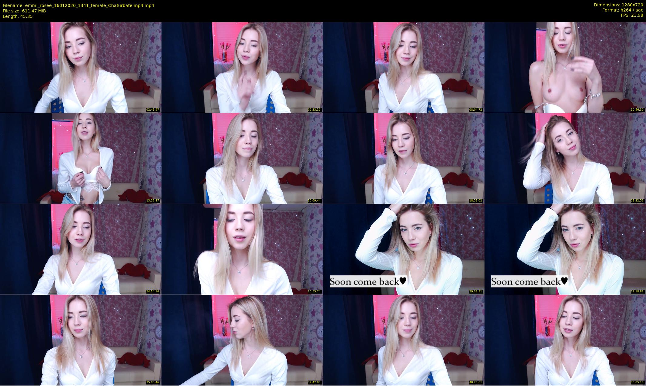 emmi_rosee — 46 minute Chaturbate female cam show recording, 720p, Jan 16, 2020