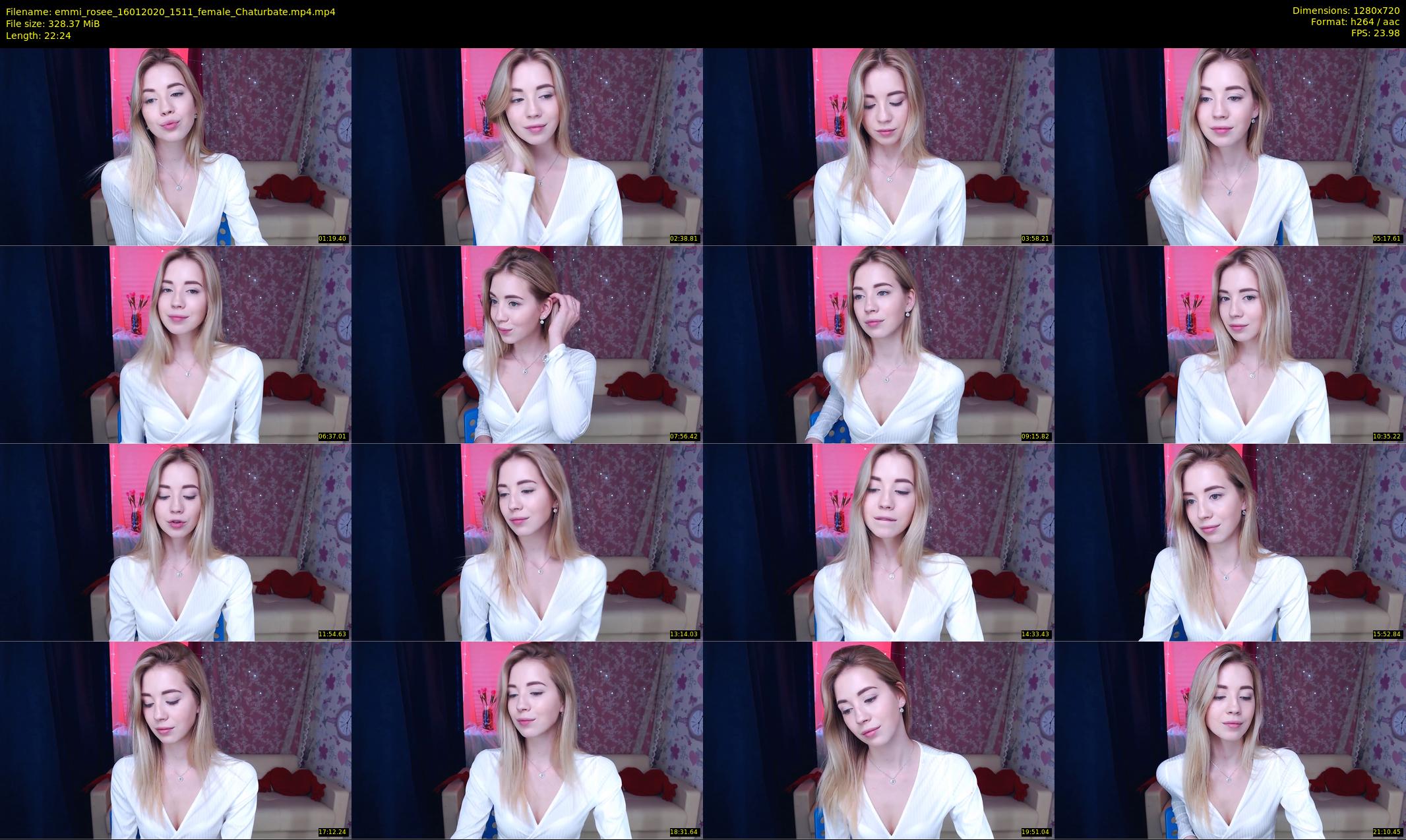 emmi_rosee — 23 minute Chaturbate female cam show recording, 720p, Jan 16, 2020
