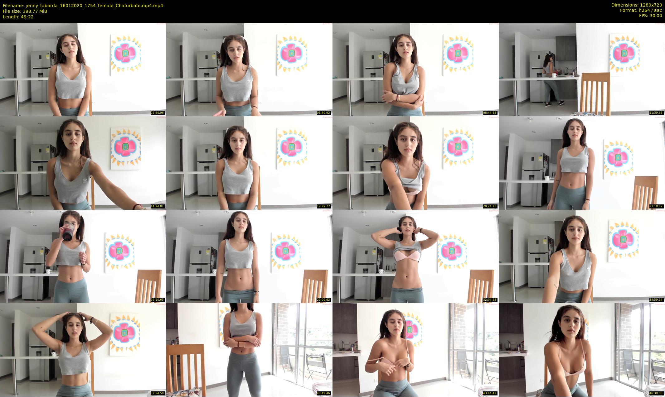 jenny_taborda — 50 minute Chaturbate female cam show recording, 720p, Jan 16, 2020