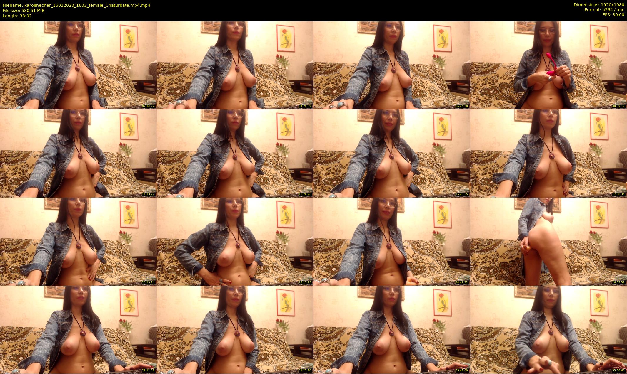 karolinecher — 39 minute Chaturbate female cam show recording, 1080p, Jan 16, 2020