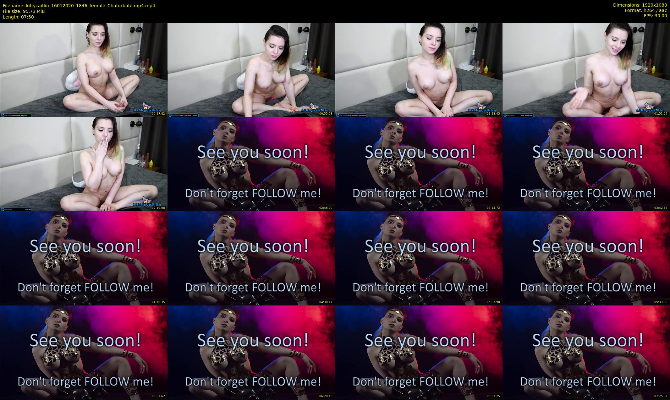 kittycaitlin — 8 minute Chaturbate female cam show recording, 1080p, Jan 16, 2020