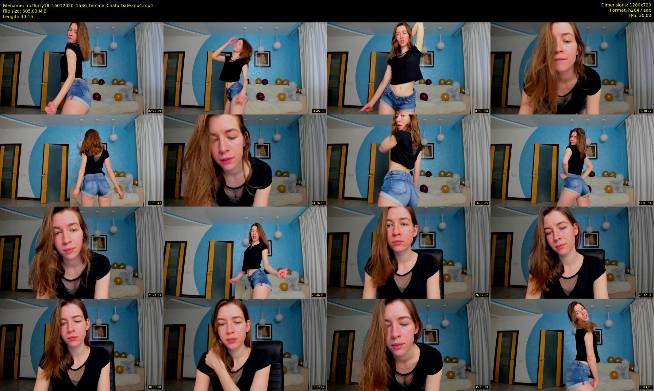 mcflurry18 — 41 minute Chaturbate female cam show recording, 720p, Jan 16, 2020