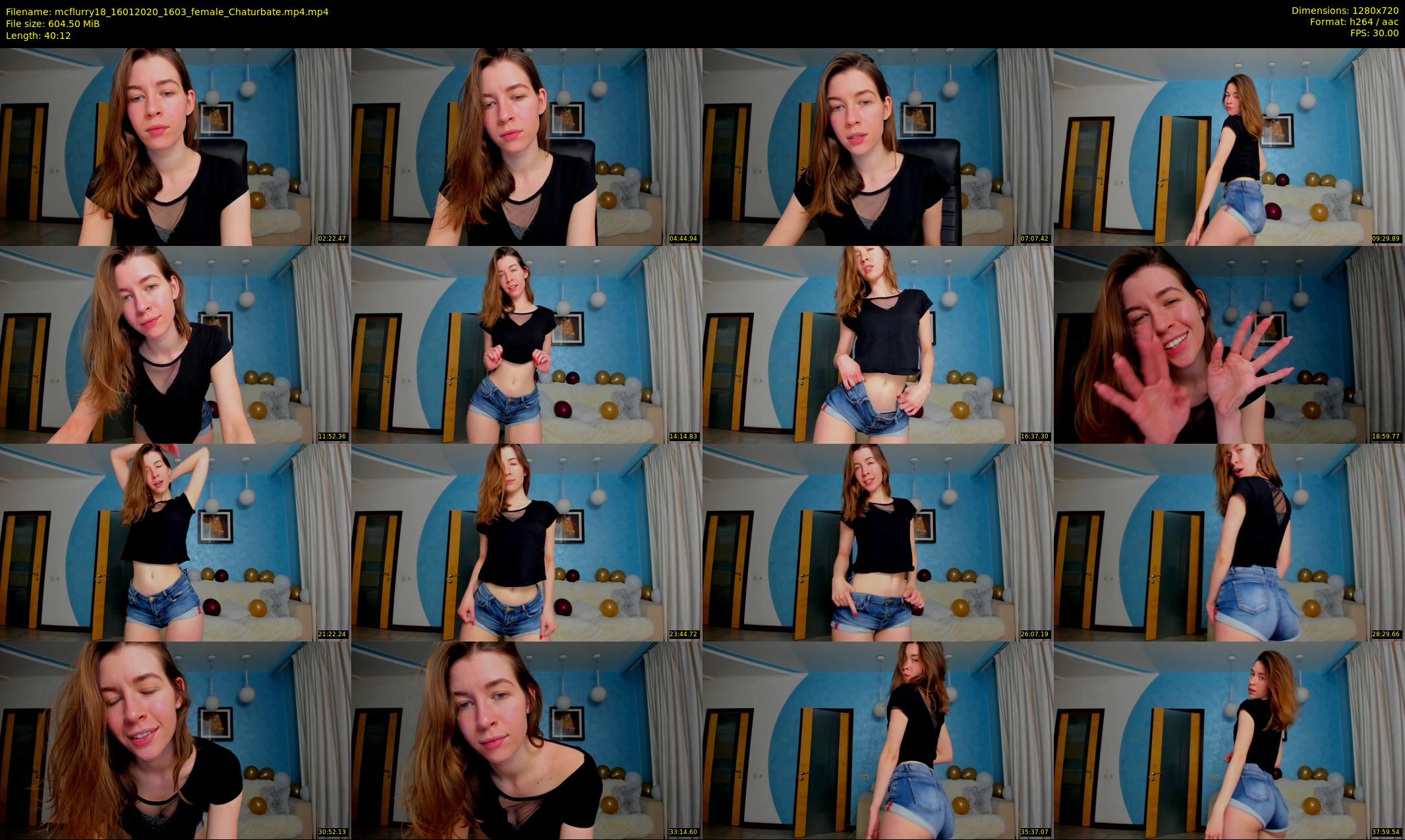 mcflurry18 — 41 minute Chaturbate female cam show recording, 720p, Jan 16, 2020