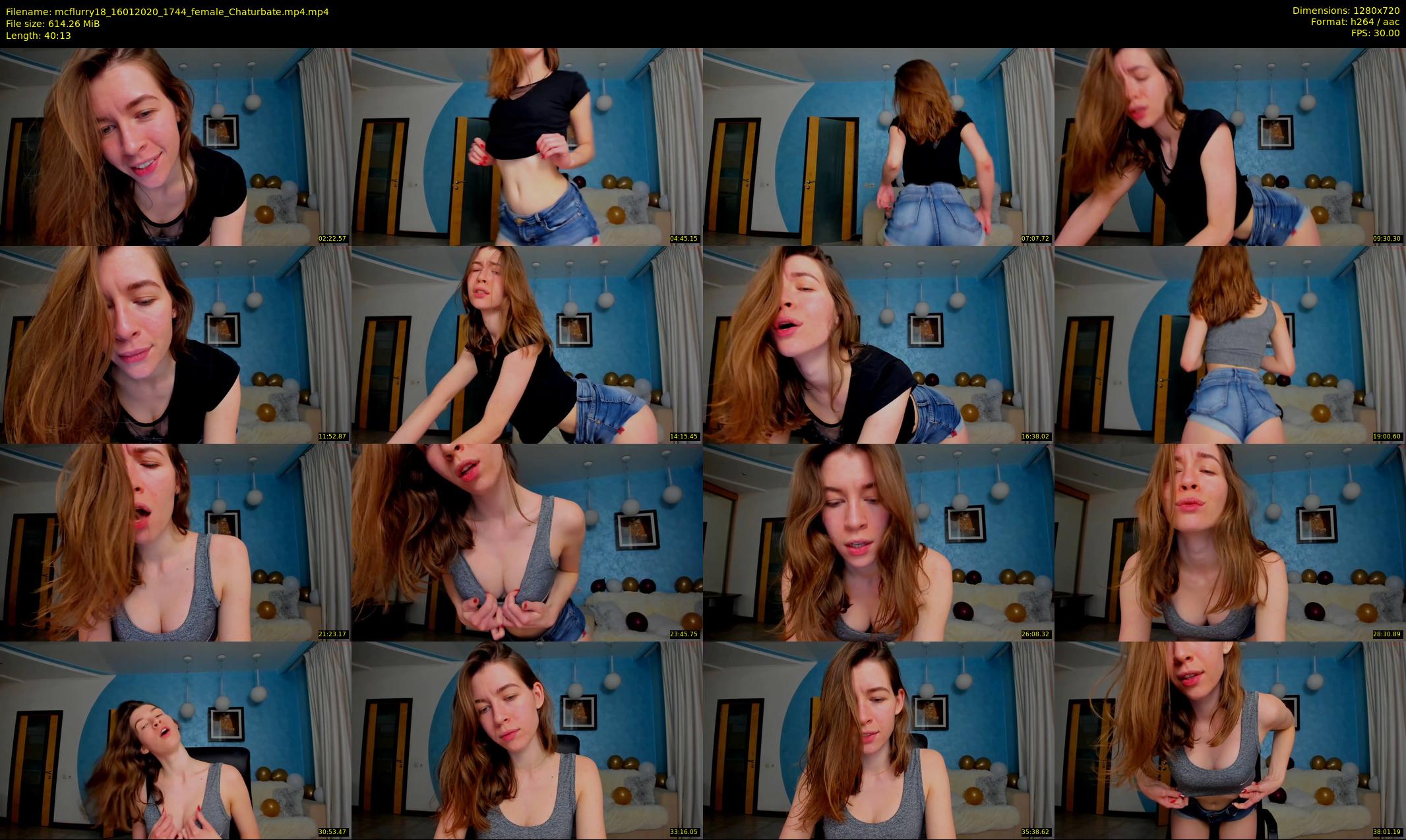 mcflurry18 — 41 minute Chaturbate female cam show recording, 720p, Jan 16, 2020