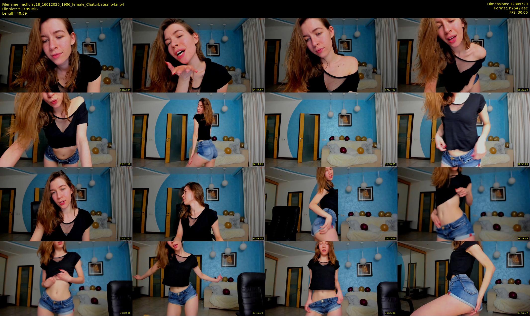 mcflurry18 — 41 minute Chaturbate female cam show recording, 720p, Jan 16, 2020