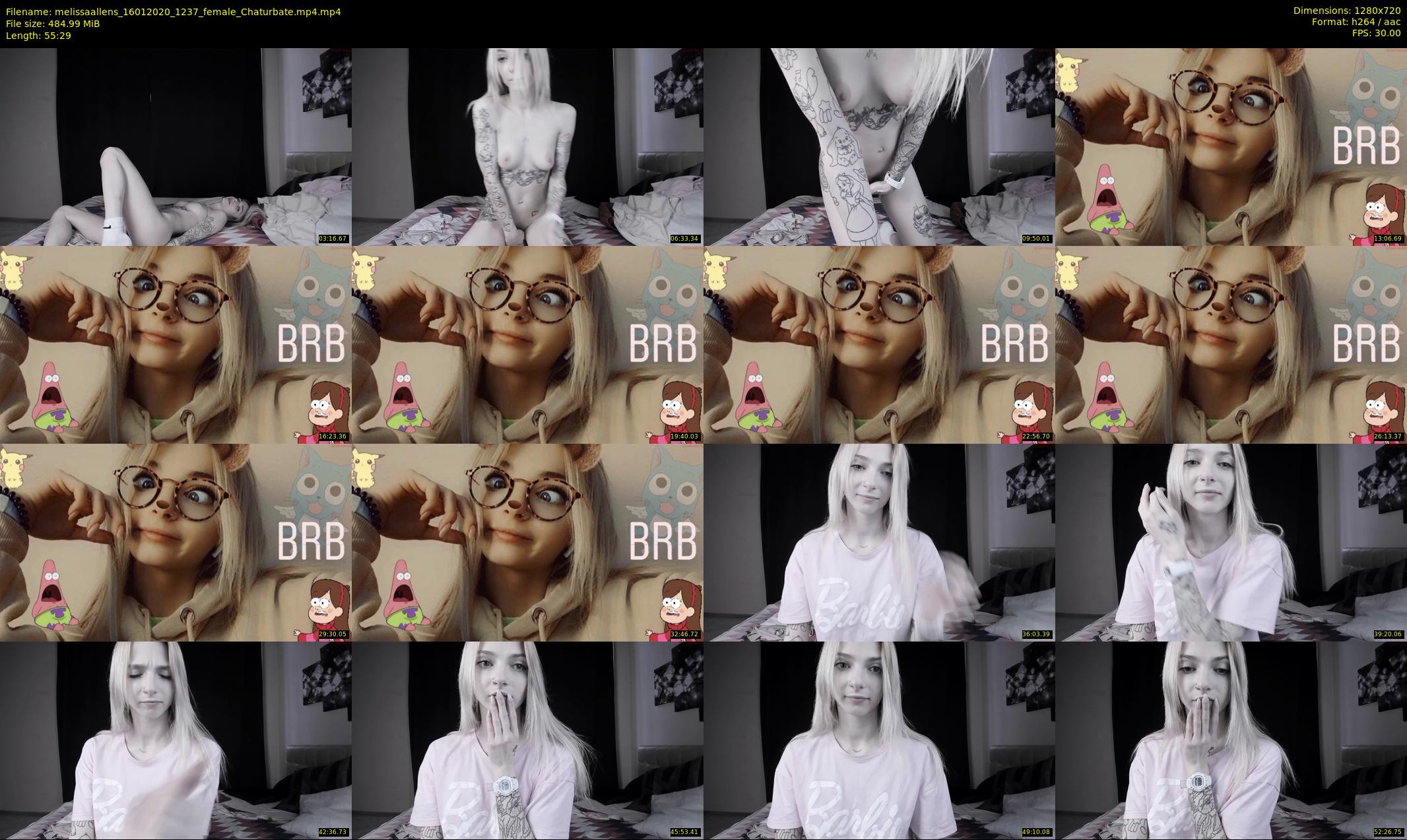 melissaallens — 56 minute Chaturbate female cam show recording, 720p, Jan 16, 2020