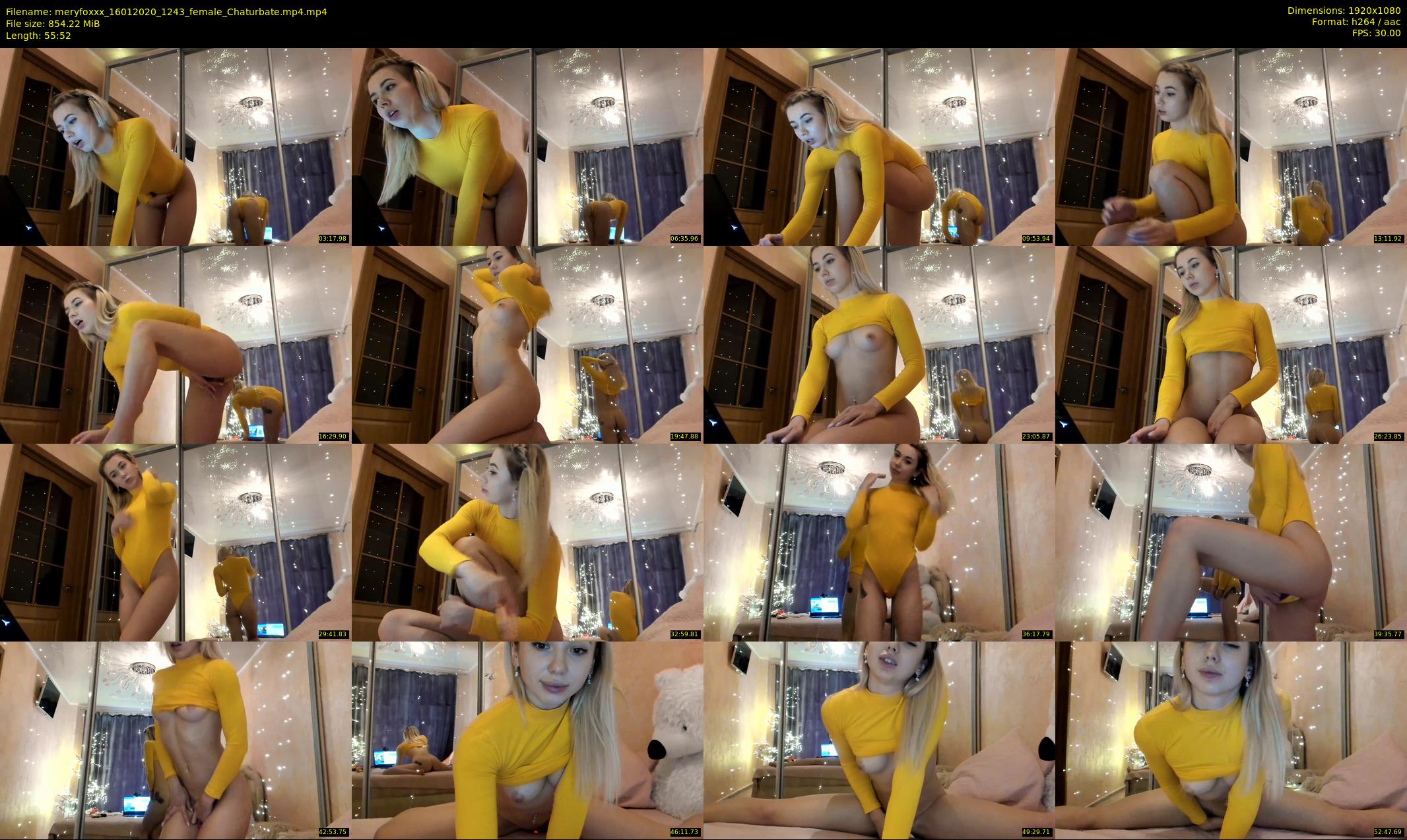 meryfoxxx — 56 minute Chaturbate female cam show recording, 1080p, Jan 16, 2020