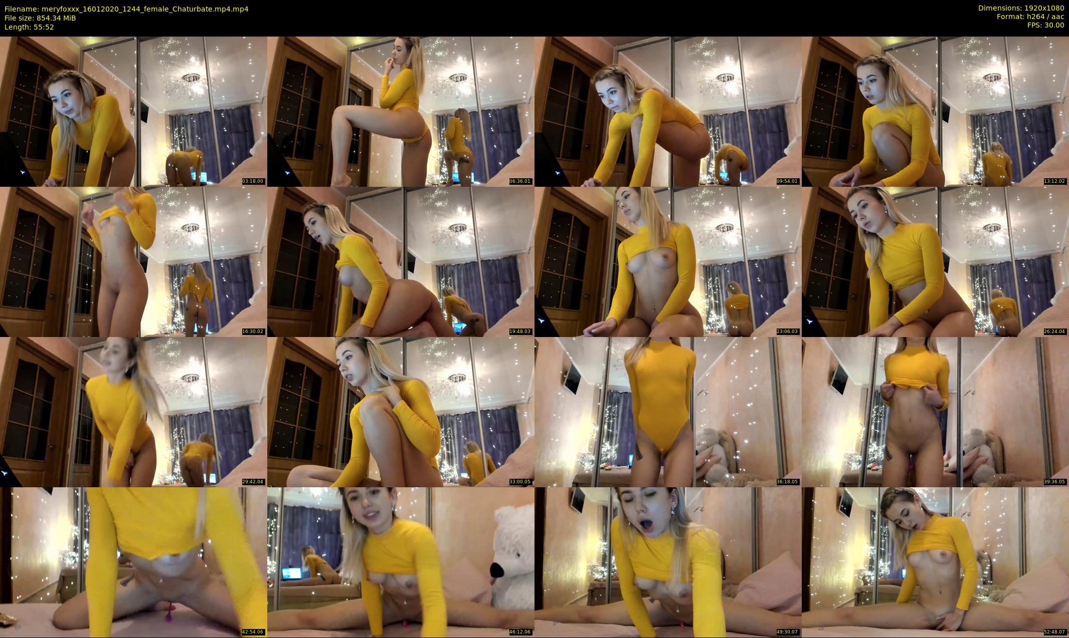 meryfoxxx — 56 minute Chaturbate female cam show recording, 1080p, Jan 16, 2020