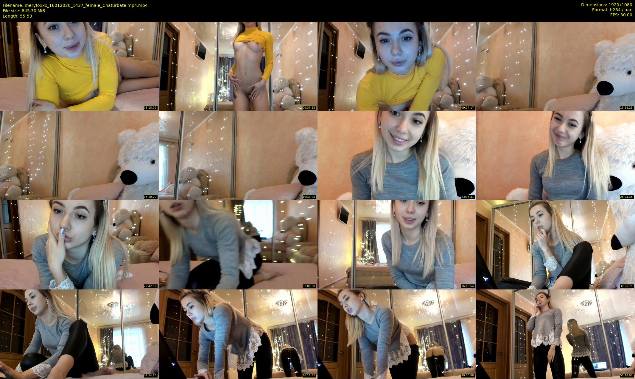 meryfoxxx — 56 minute Chaturbate female cam show recording, 1080p, Jan 16, 2020