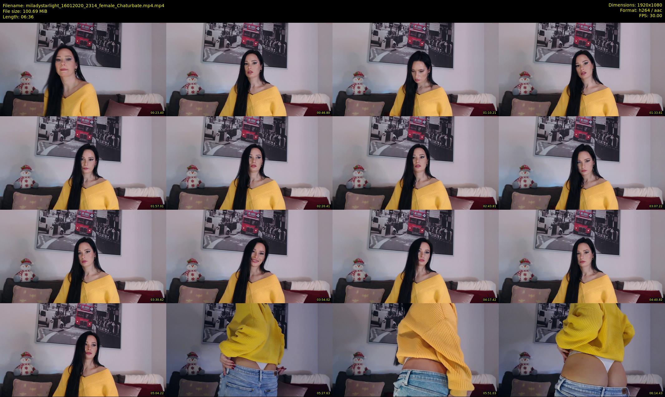 miladystarlight — 7 minute Chaturbate female cam show recording, 1080p, Jan 16, 2020