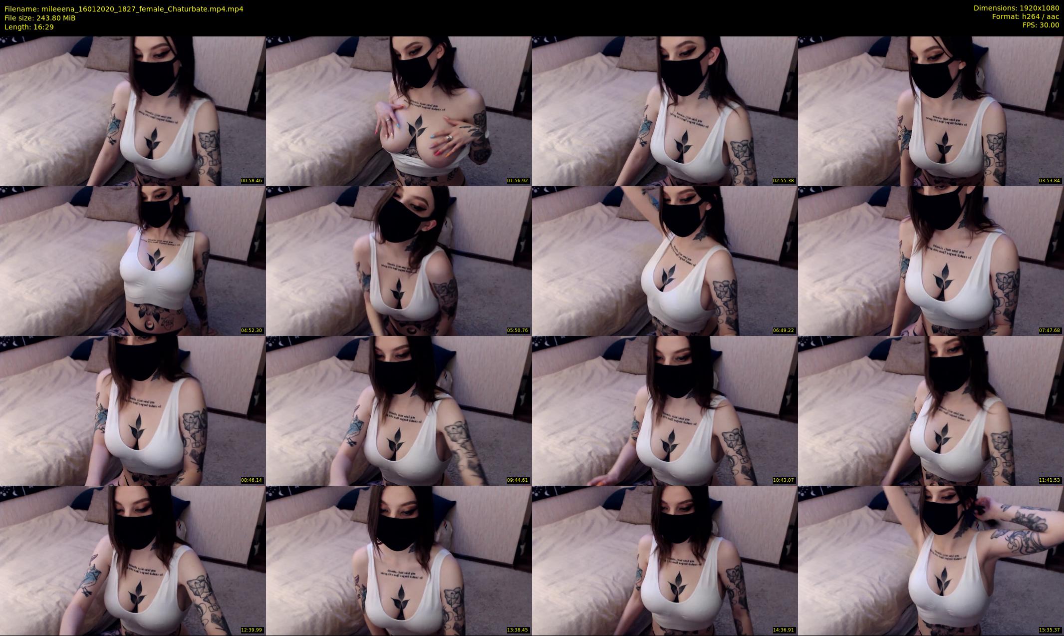 mileeena — 17 minute Chaturbate female cam show recording, 1080p, Jan 16, 2020