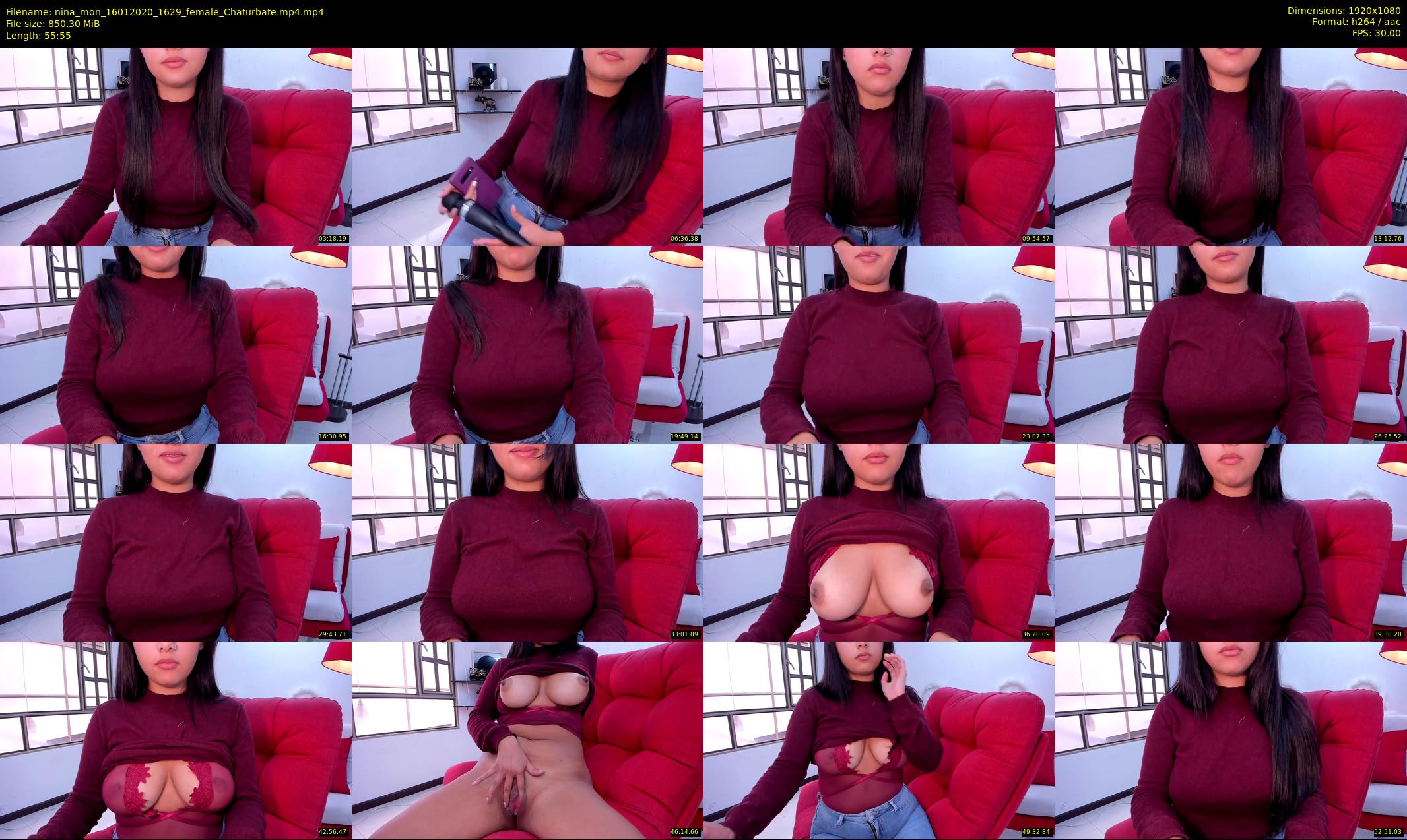 nina_mon — 56 minute Chaturbate female cam show recording, 1080p, Jan 16, 2020