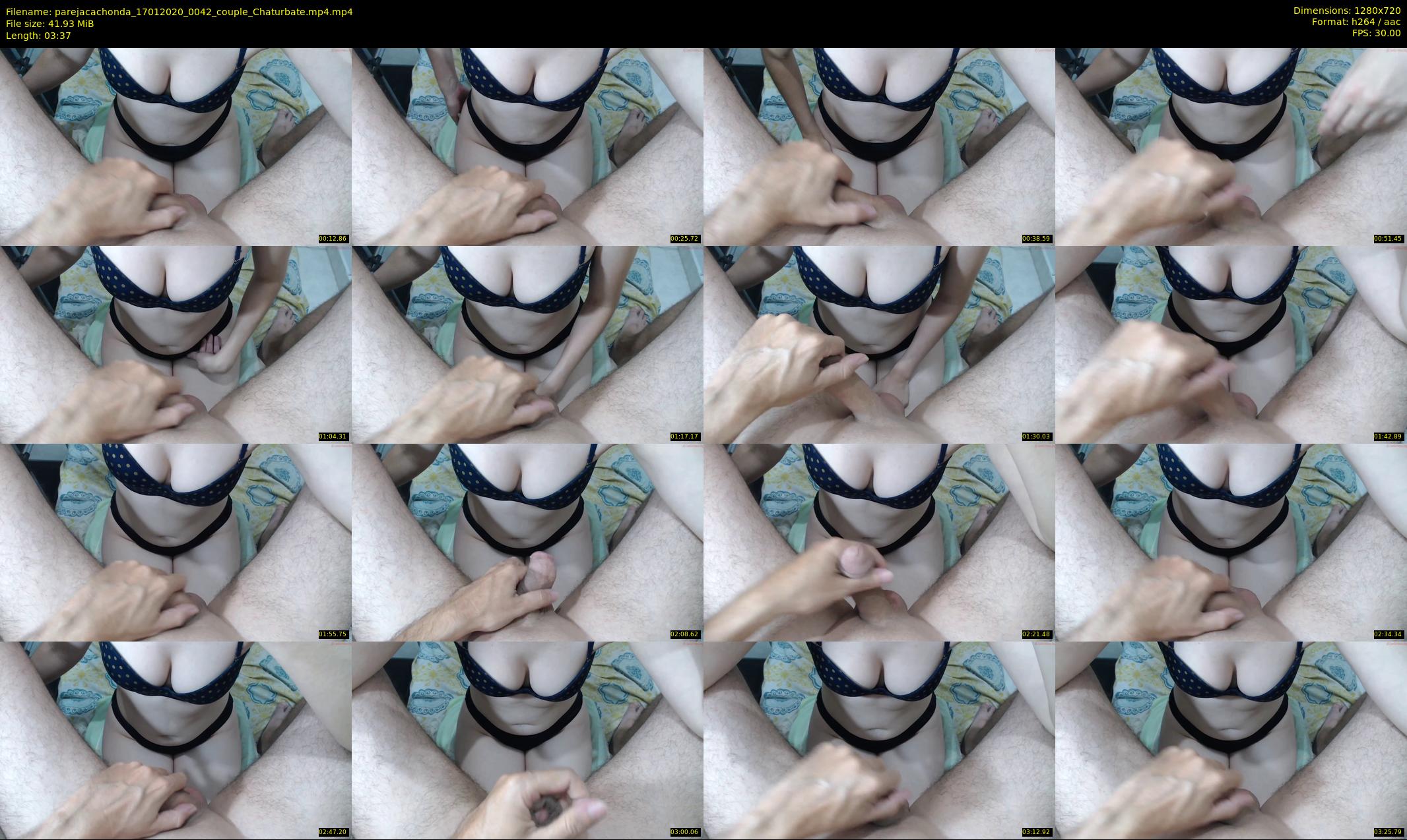 parejacachonda — 4 minute Chaturbate couple cam show recording, 720p, Jan 17, 2020