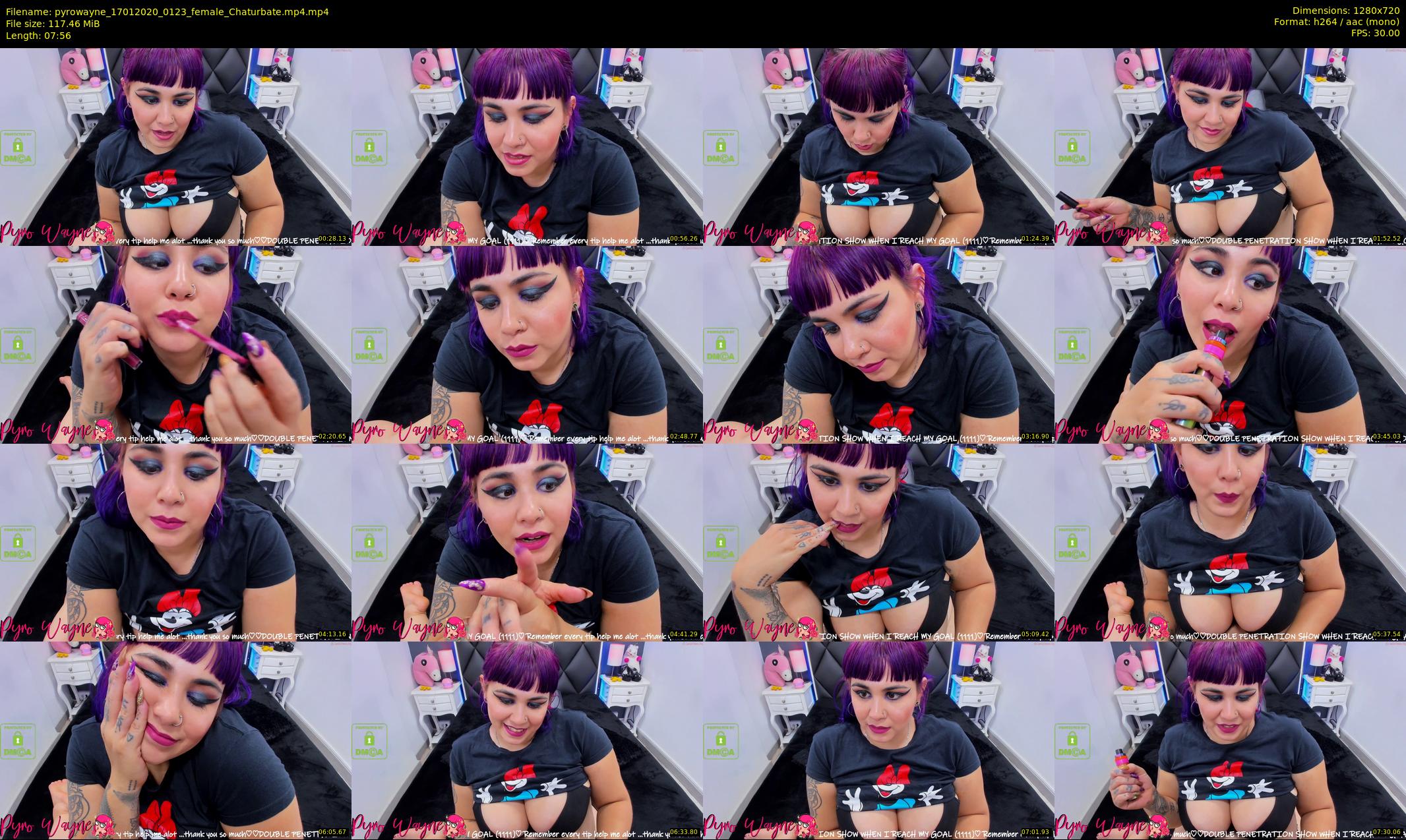 pyrowayne — 8 minute Chaturbate female cam show recording, 720p, Jan 17, 2020