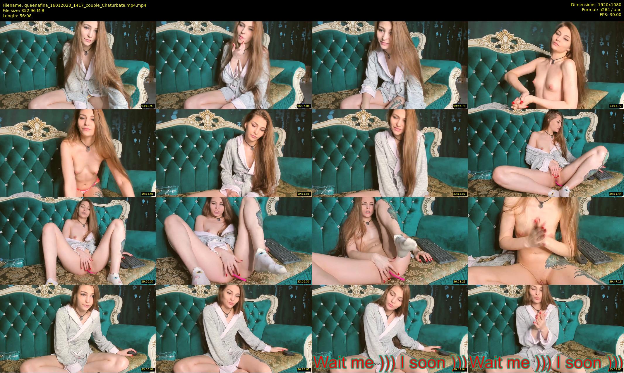 queenafina — 57 minute Chaturbate female cam show recording, 1080p, Jan 16, 2020